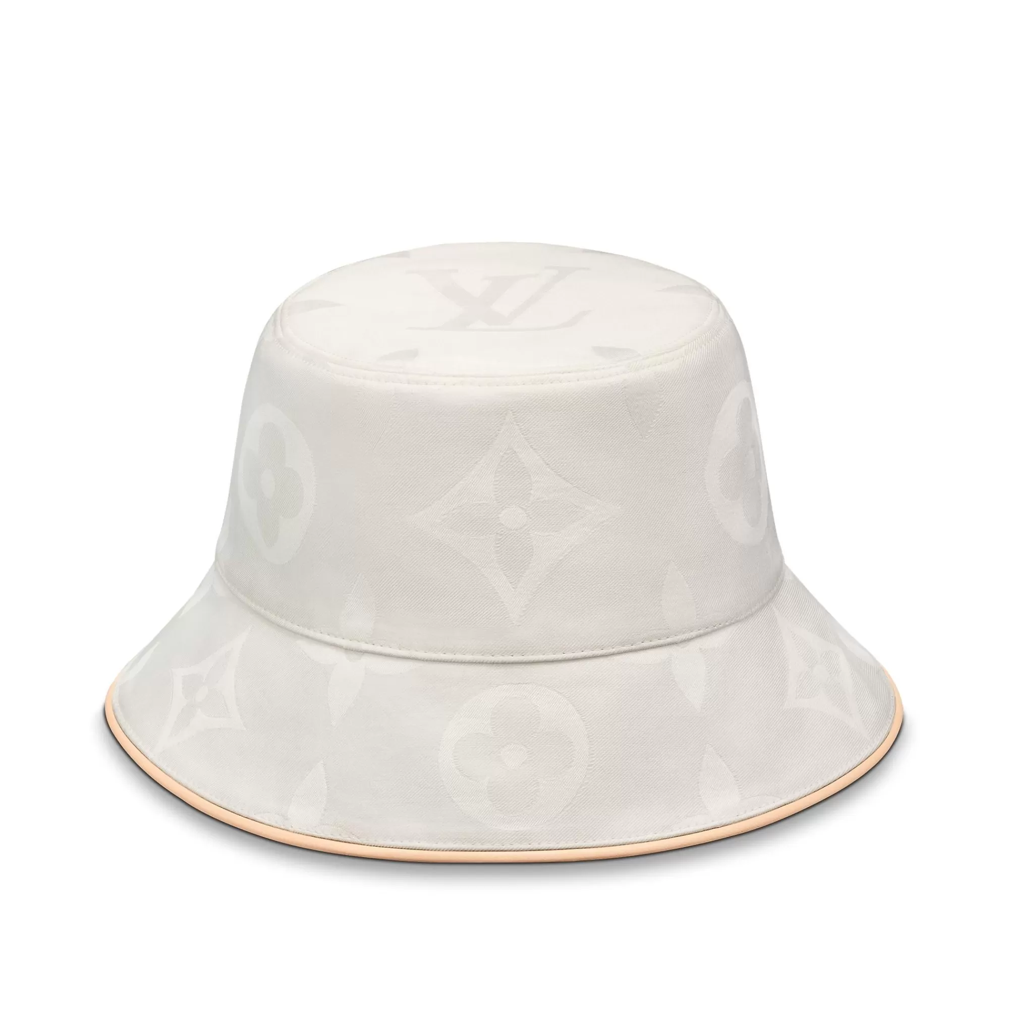 New Louis Vuitton Dailygram Bucket Hat White
