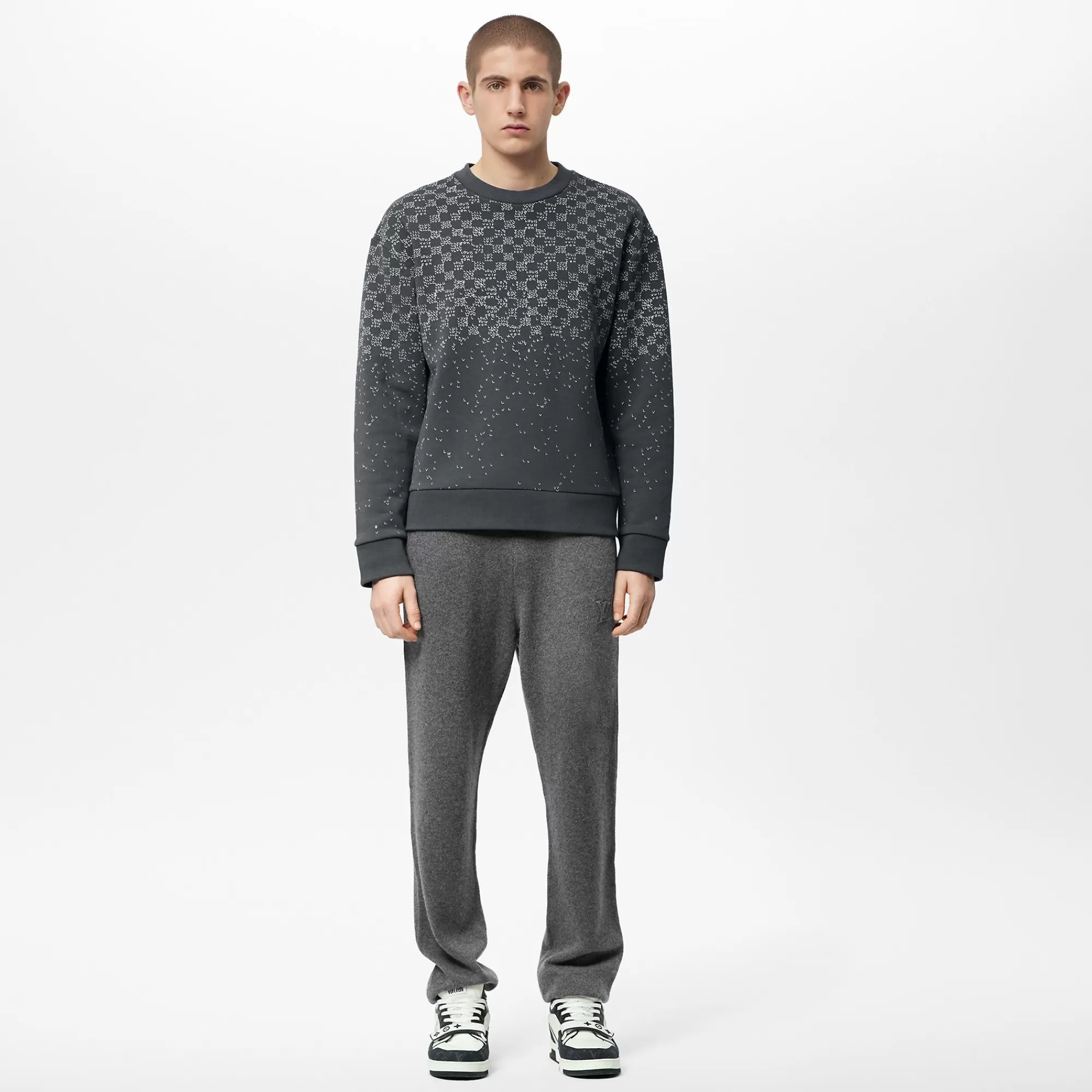Store Louis Vuitton Damier Spread Printed Sweatshirt