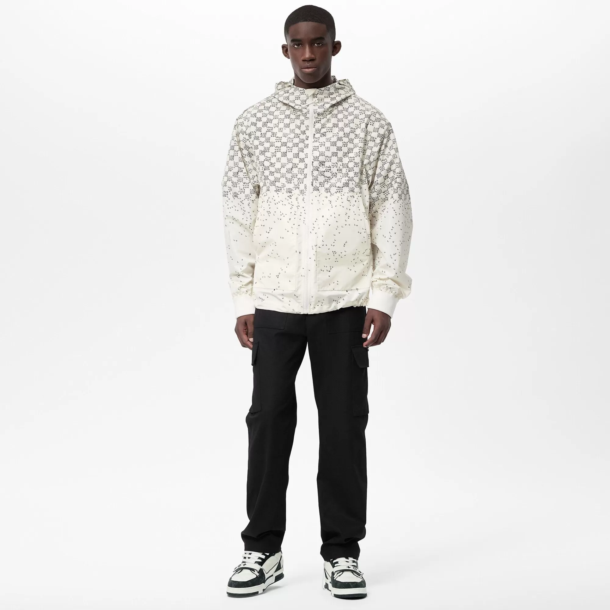 Discount Louis Vuitton Damier Spread Windbreaker