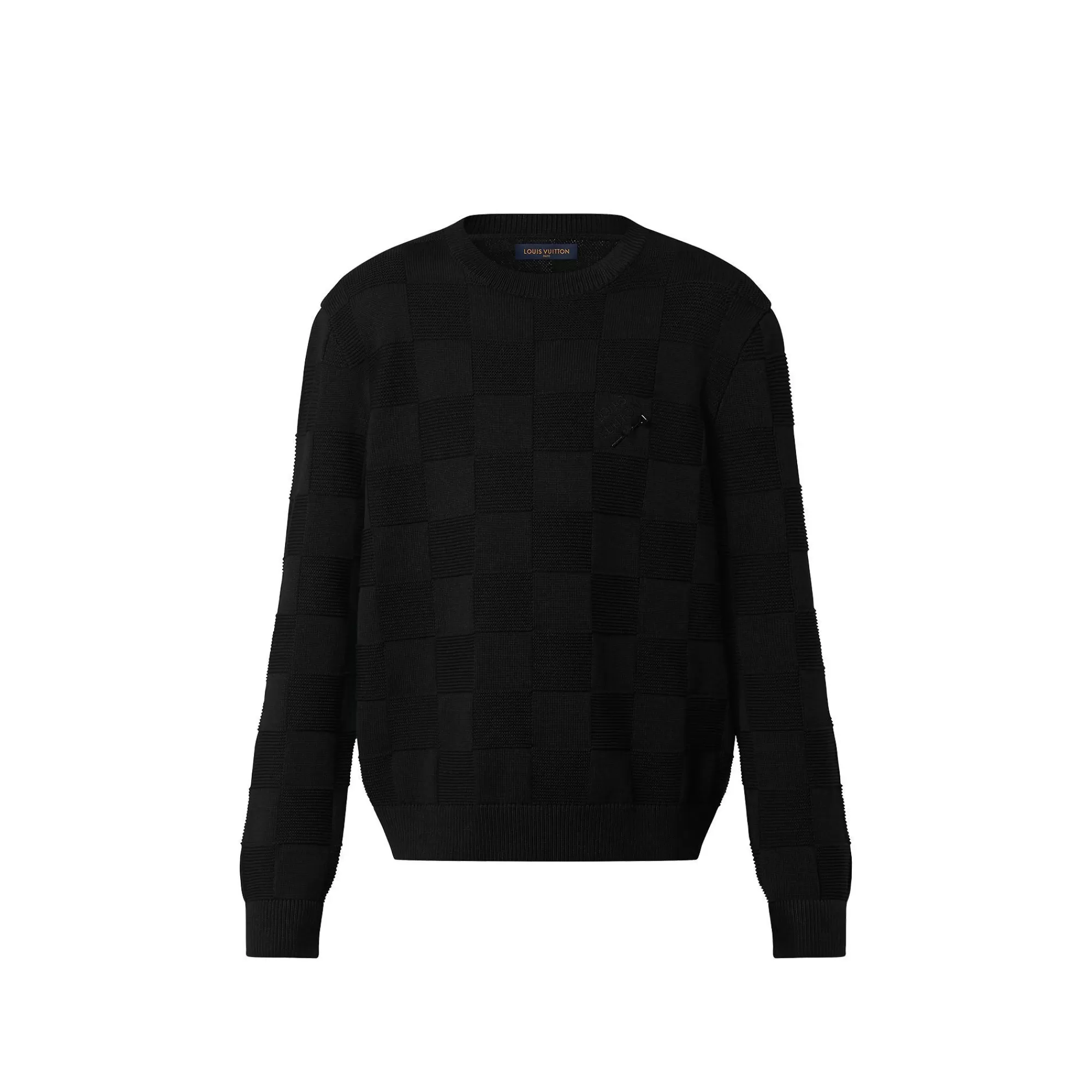 Outlet Louis Vuitton Damier Stitch Crewneck