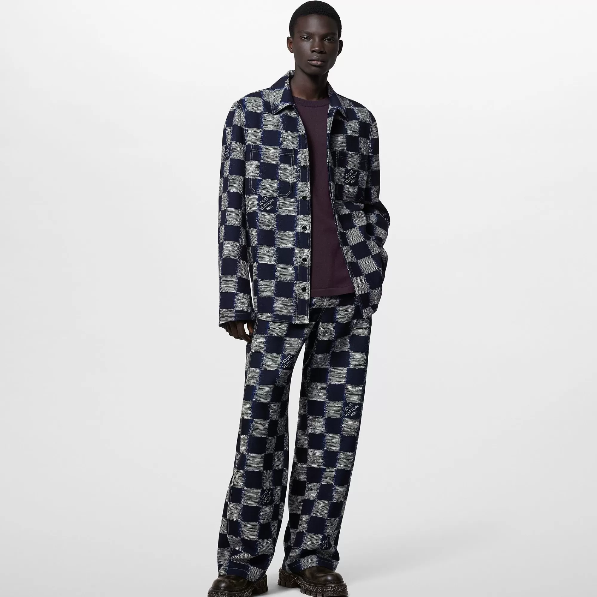 Flash Sale Louis Vuitton Damier Wool Overshirt