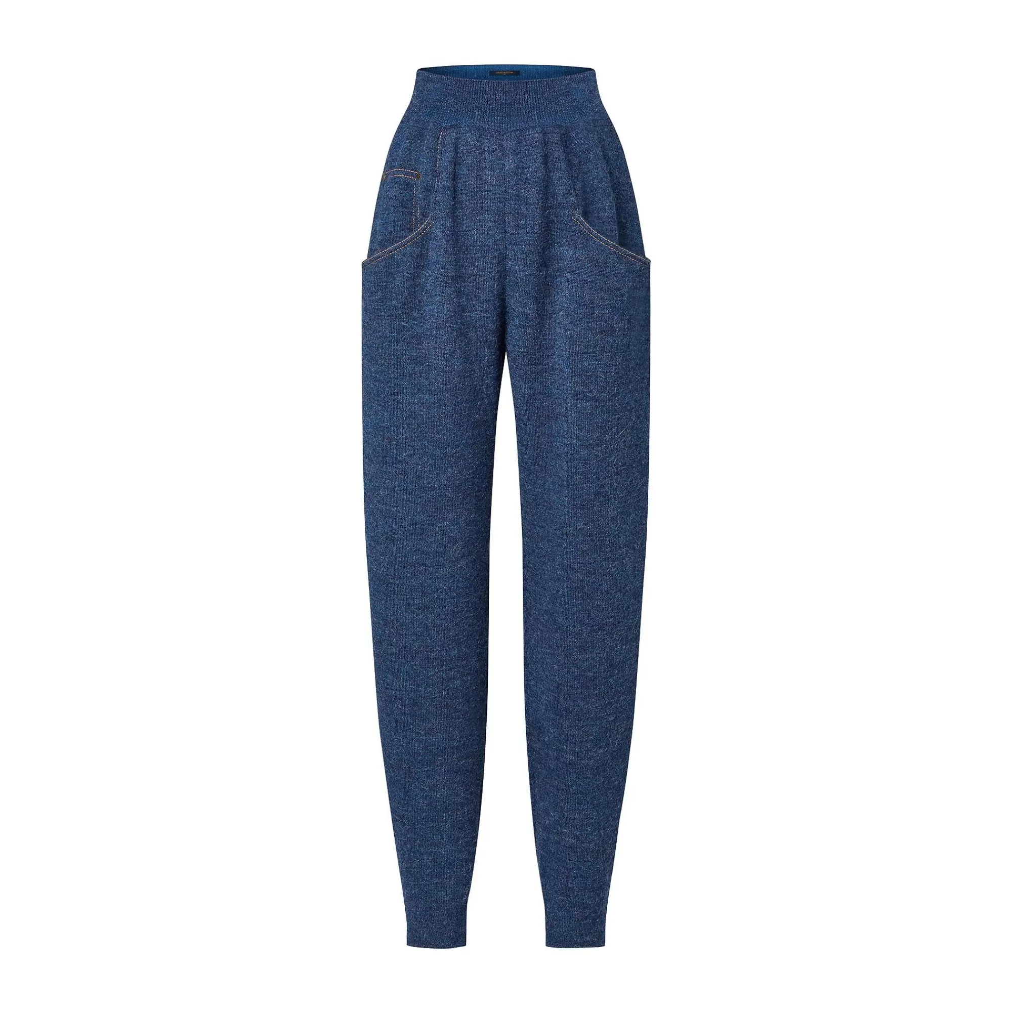 Cheap Louis Vuitton Denim-Effect Knit Jogging Pants