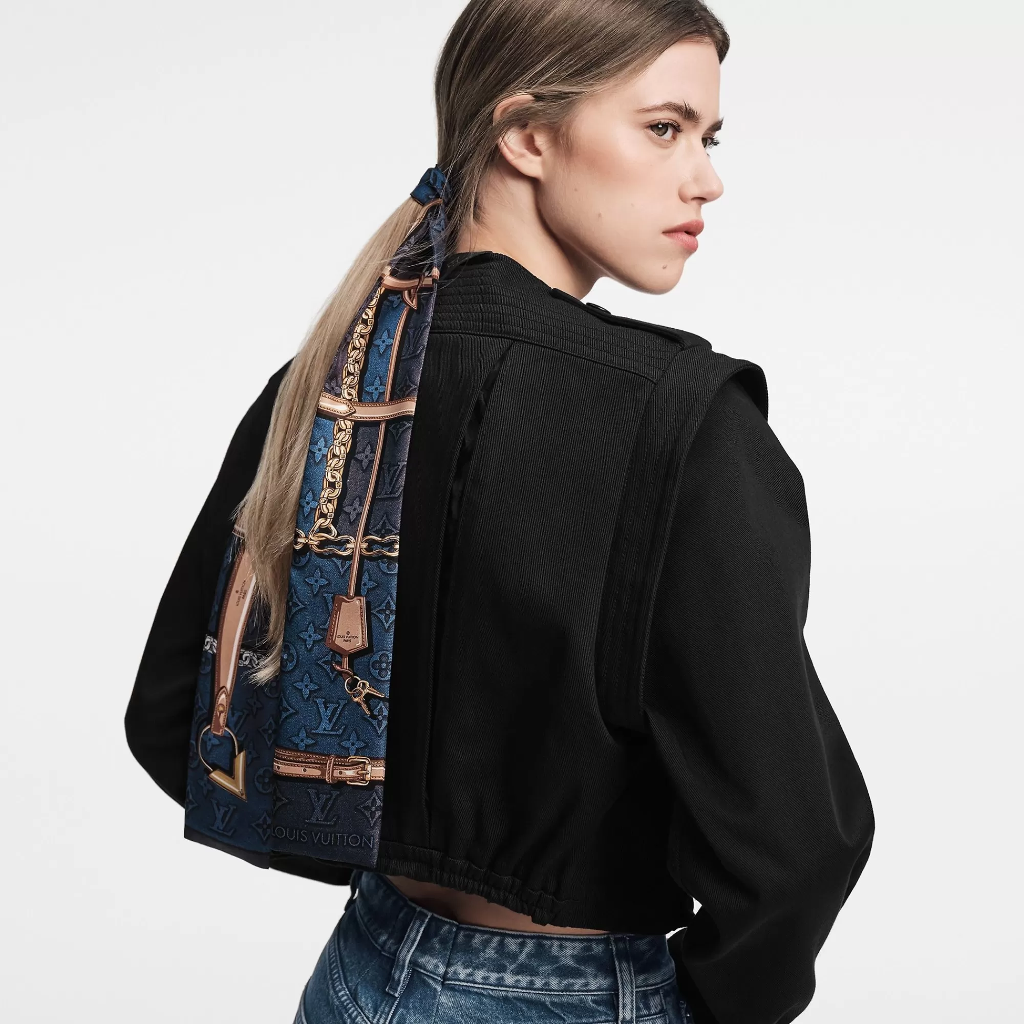 Fashion Louis Vuitton Denimgram Confidential Bandeau Denim Bleu