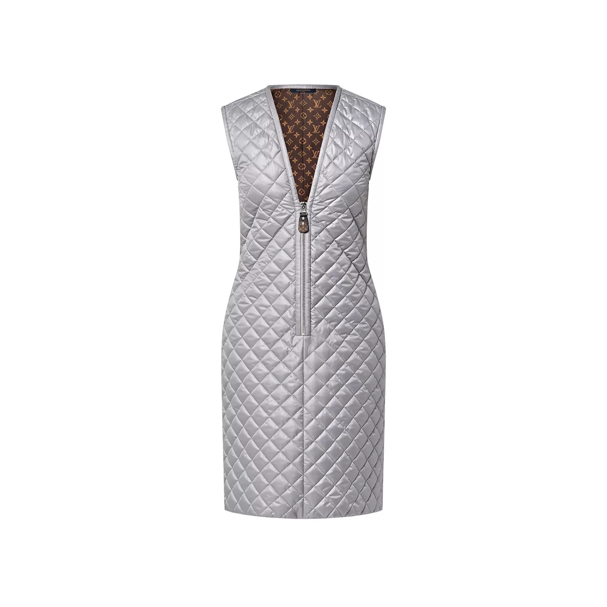 Flash Sale Louis Vuitton Diamond Quilted Fitted Dress