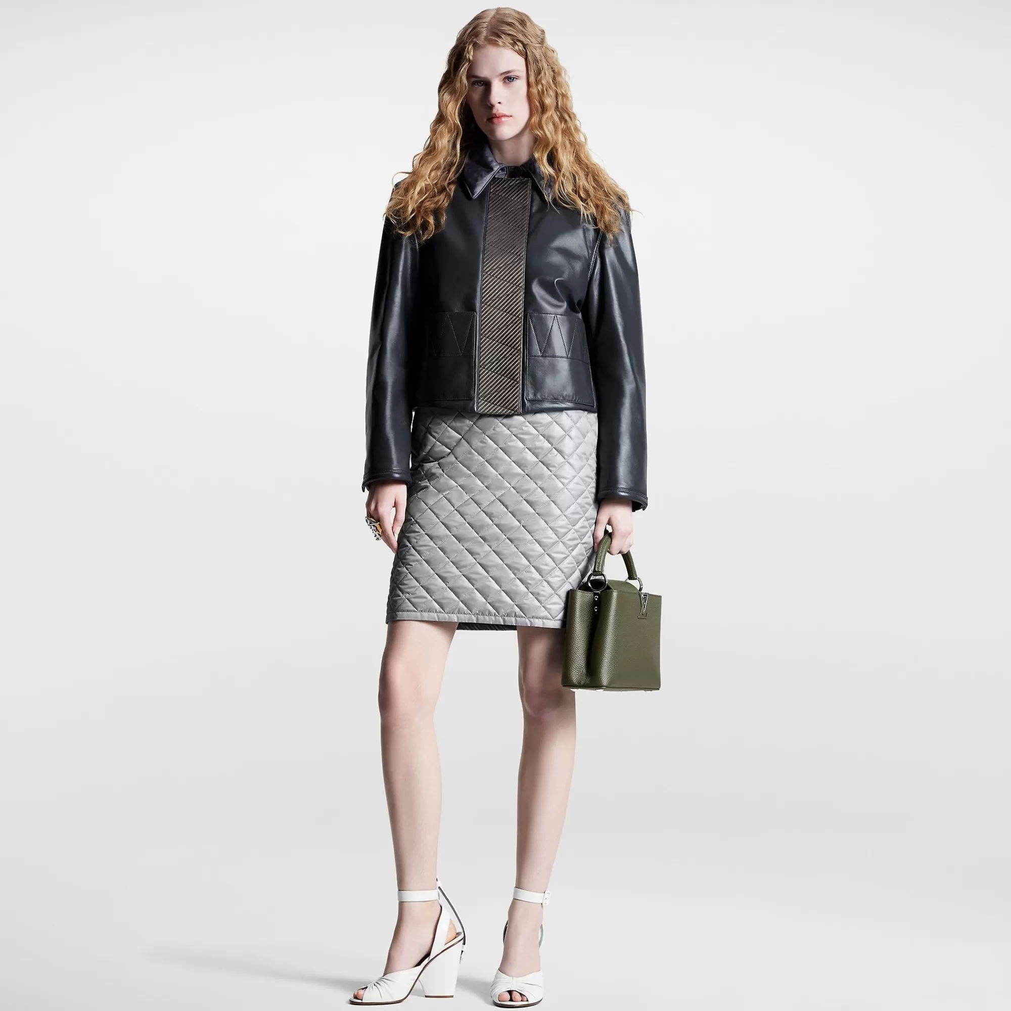 Discount Louis Vuitton Diamond Quilted Skirt
