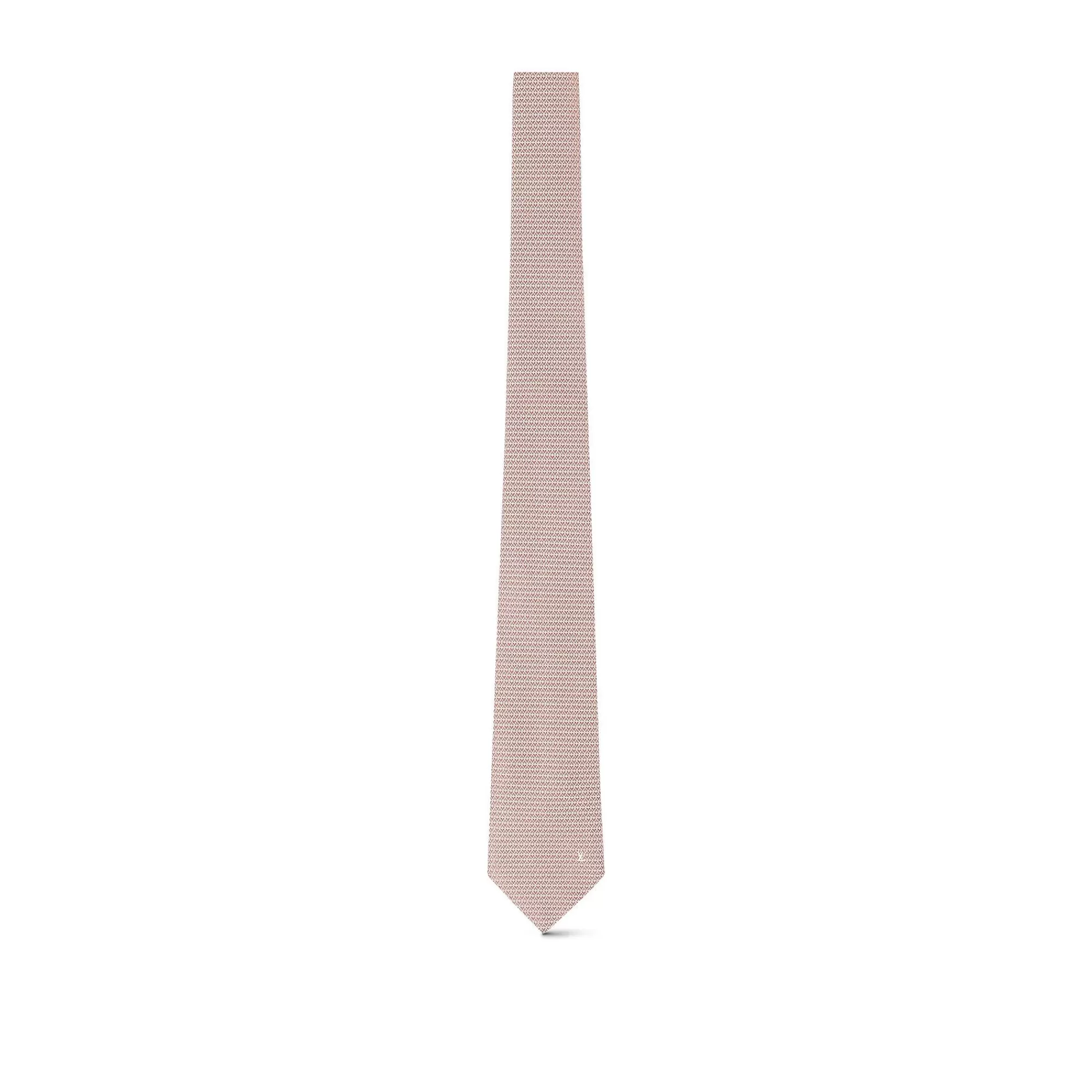 Shop Louis Vuitton Diamonds V Tie Pale Pink