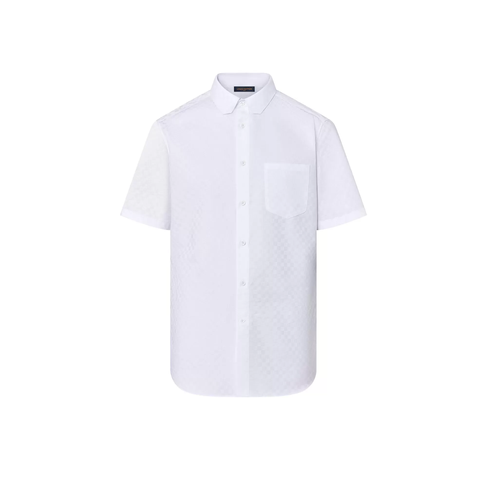Shop Louis Vuitton Dna Collar Short-Sleeved Shirt