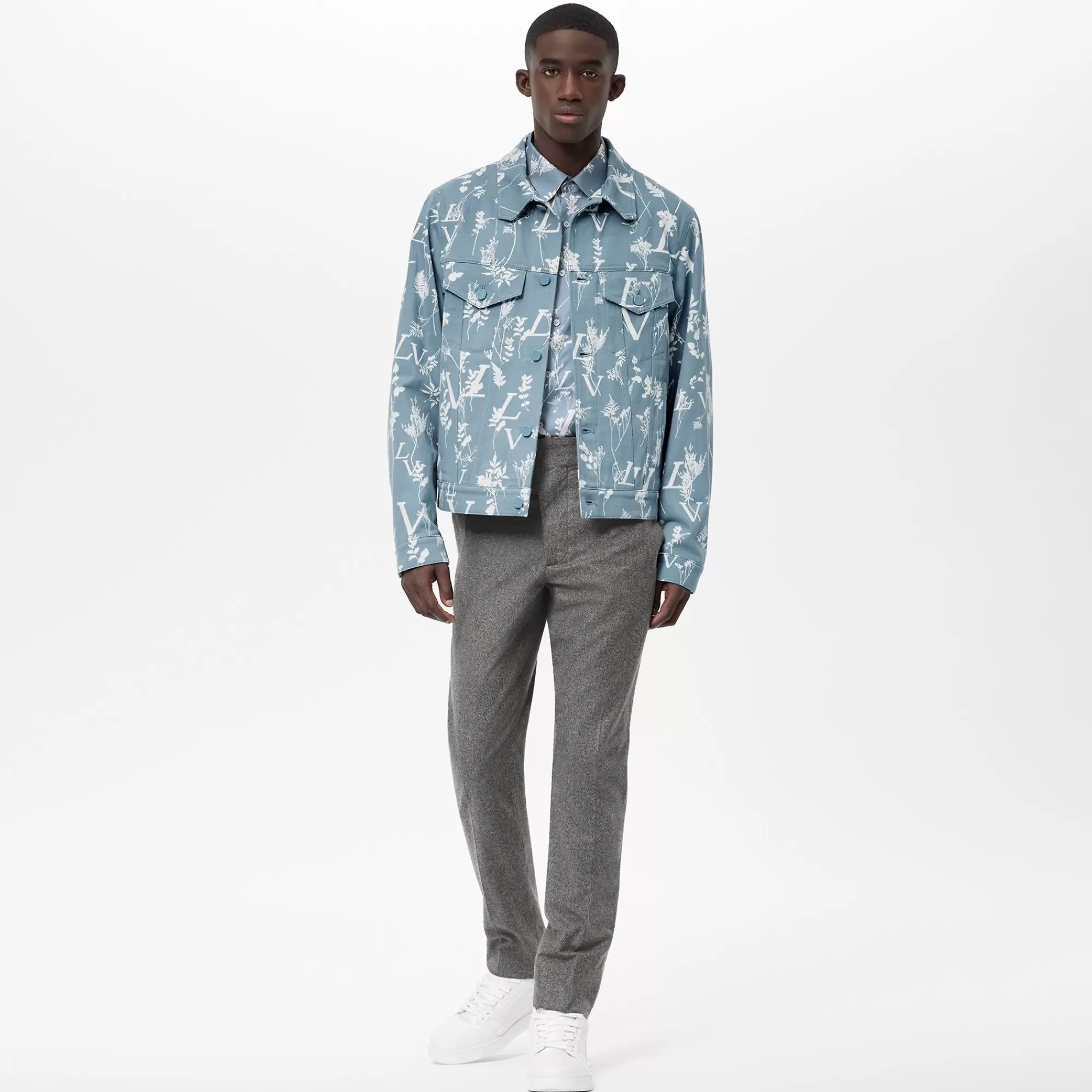 Flash Sale Louis Vuitton Dna Leaf Denim Jacket