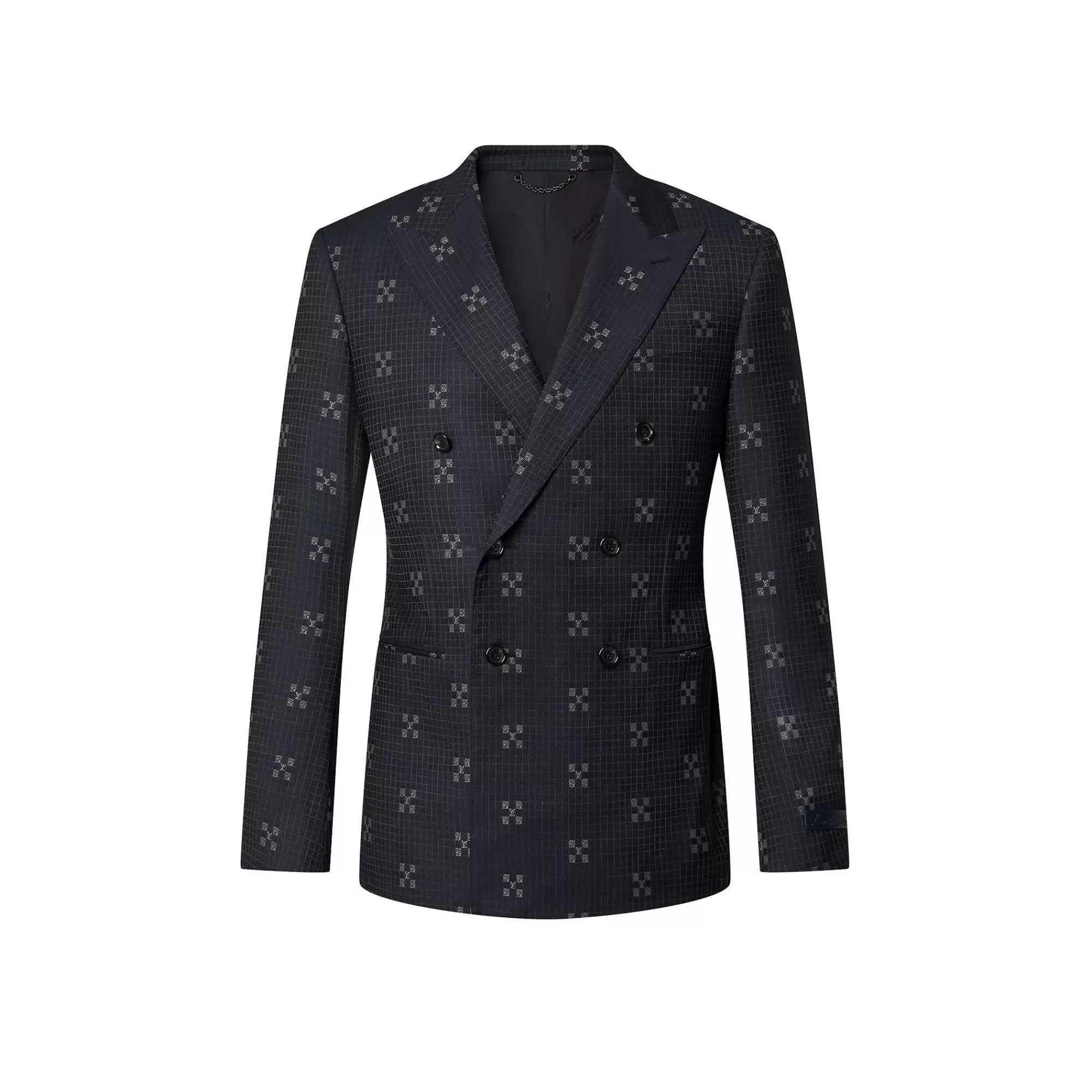Shop Louis Vuitton Double-Breasted Wool Pont Neuf Jacket