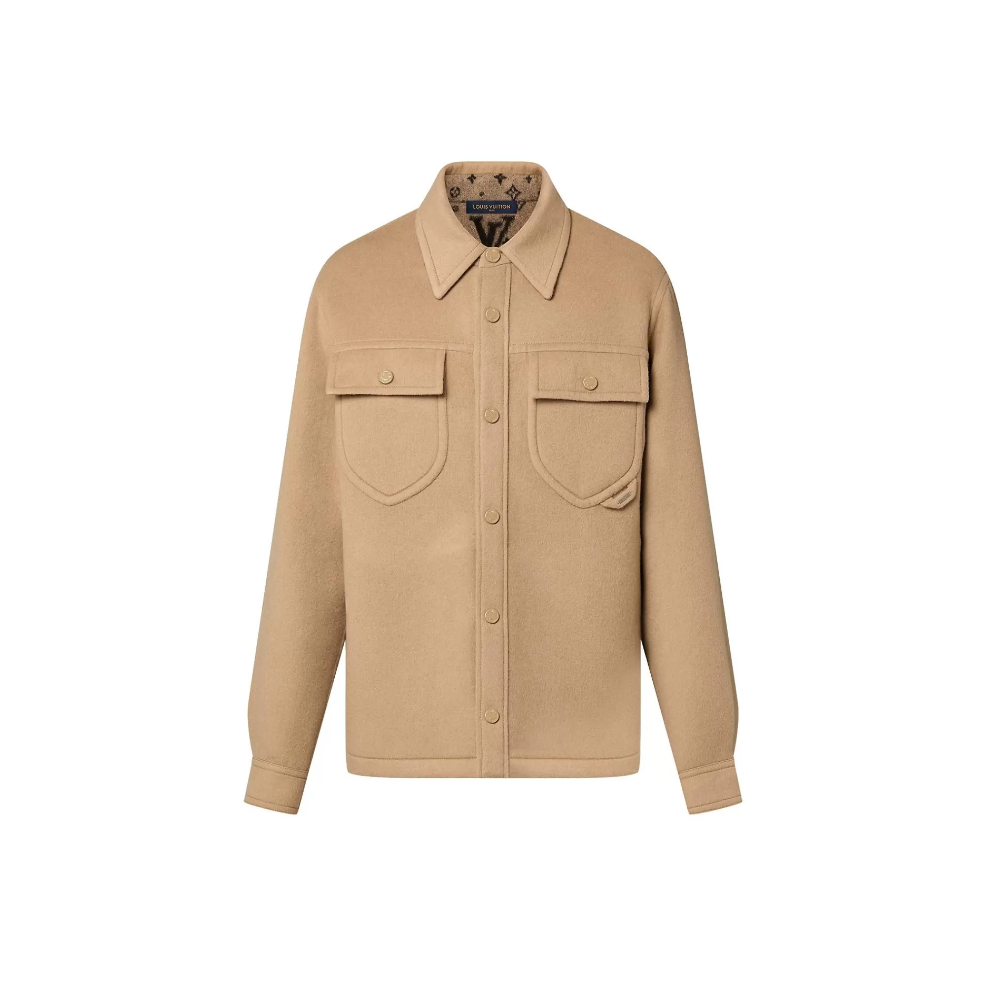 Cheap Louis Vuitton Double-Face Wool Blend Overshirt