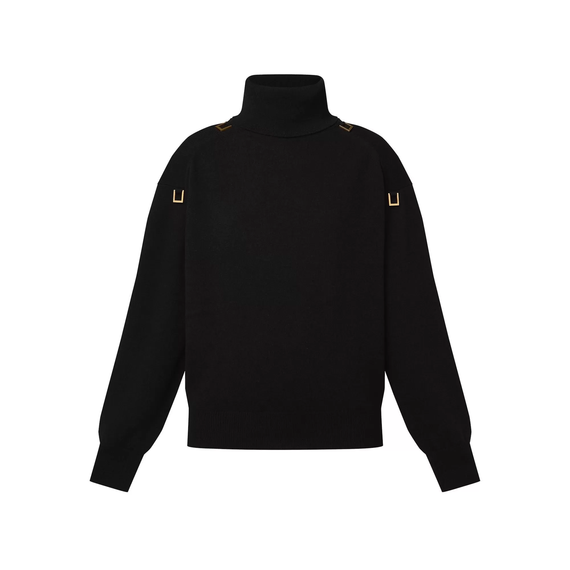 Shop Louis Vuitton D-Ring Detail Turtleneck