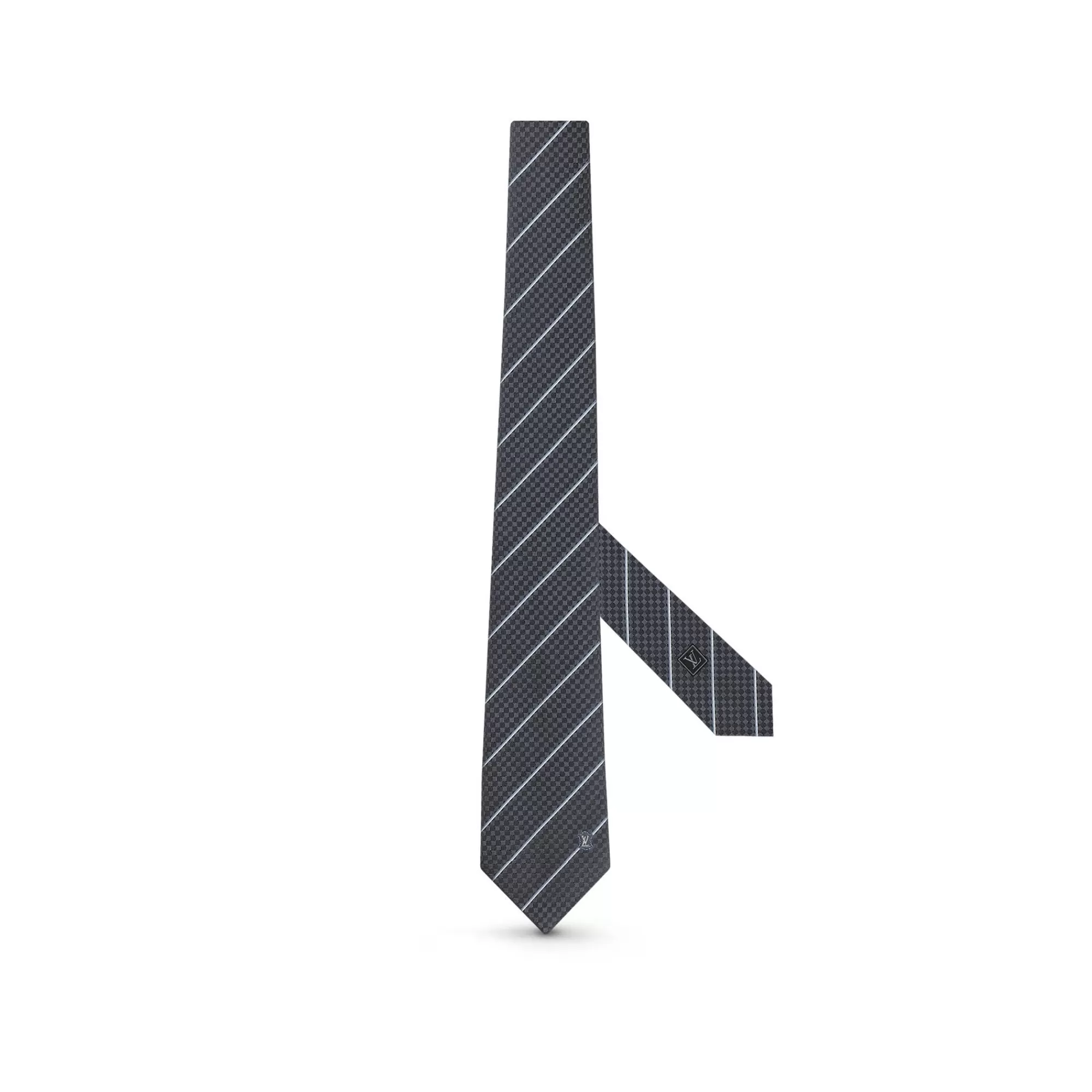 Store Louis Vuitton Ecu Tie Charcoal Grey