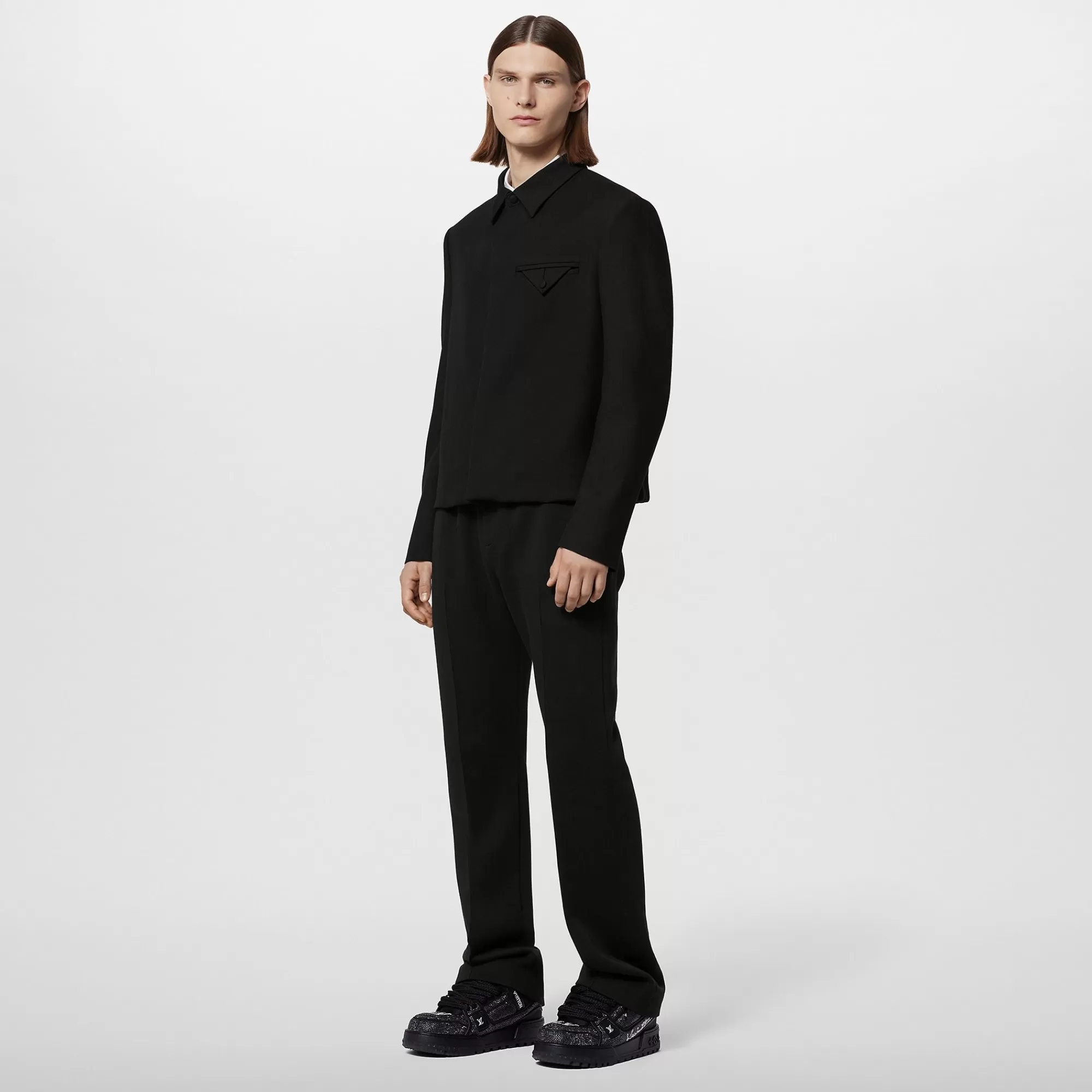 Outlet Louis Vuitton Embellished Wool Blouson