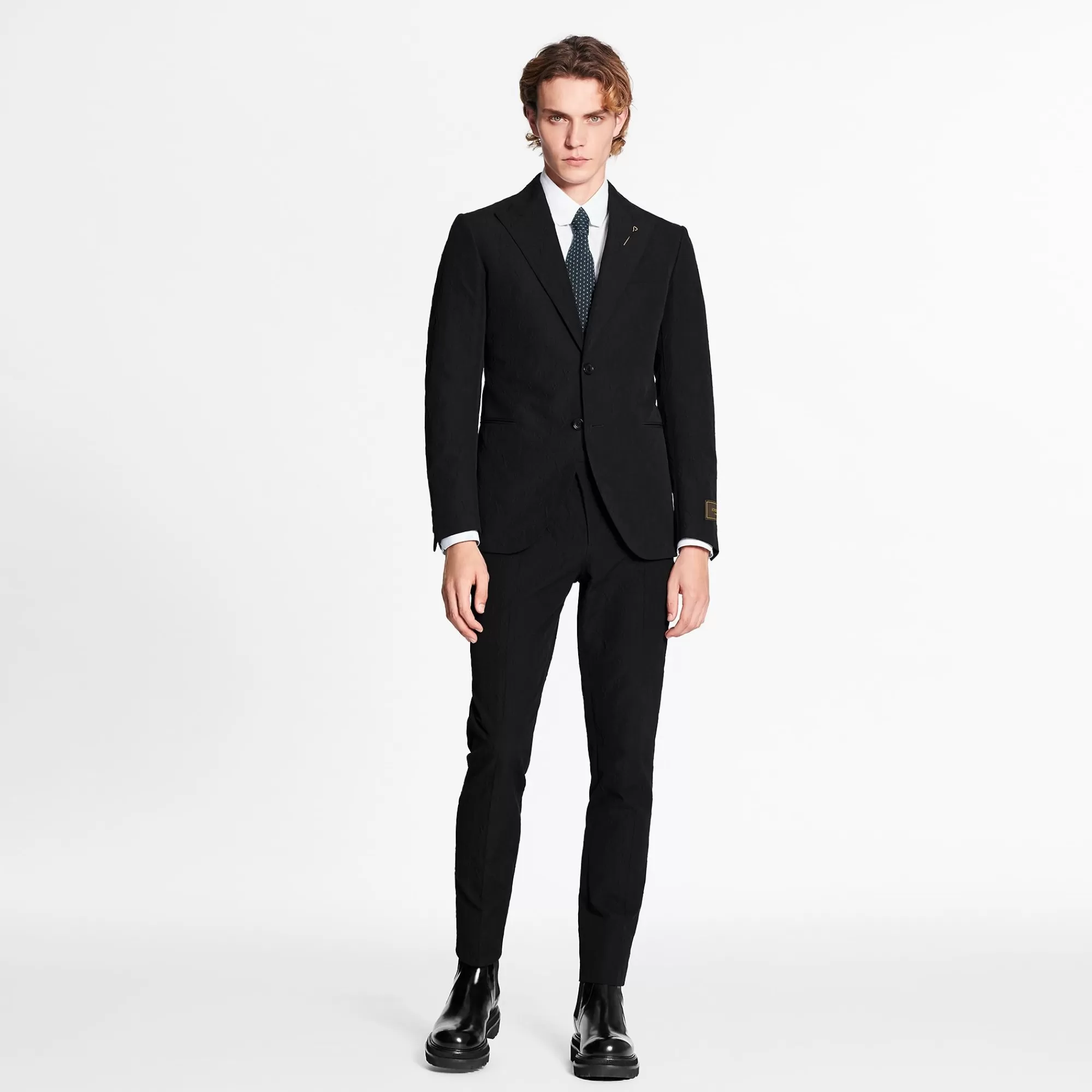 Cheap Louis Vuitton Embossed Monogram Single-Breasted Jacket Black