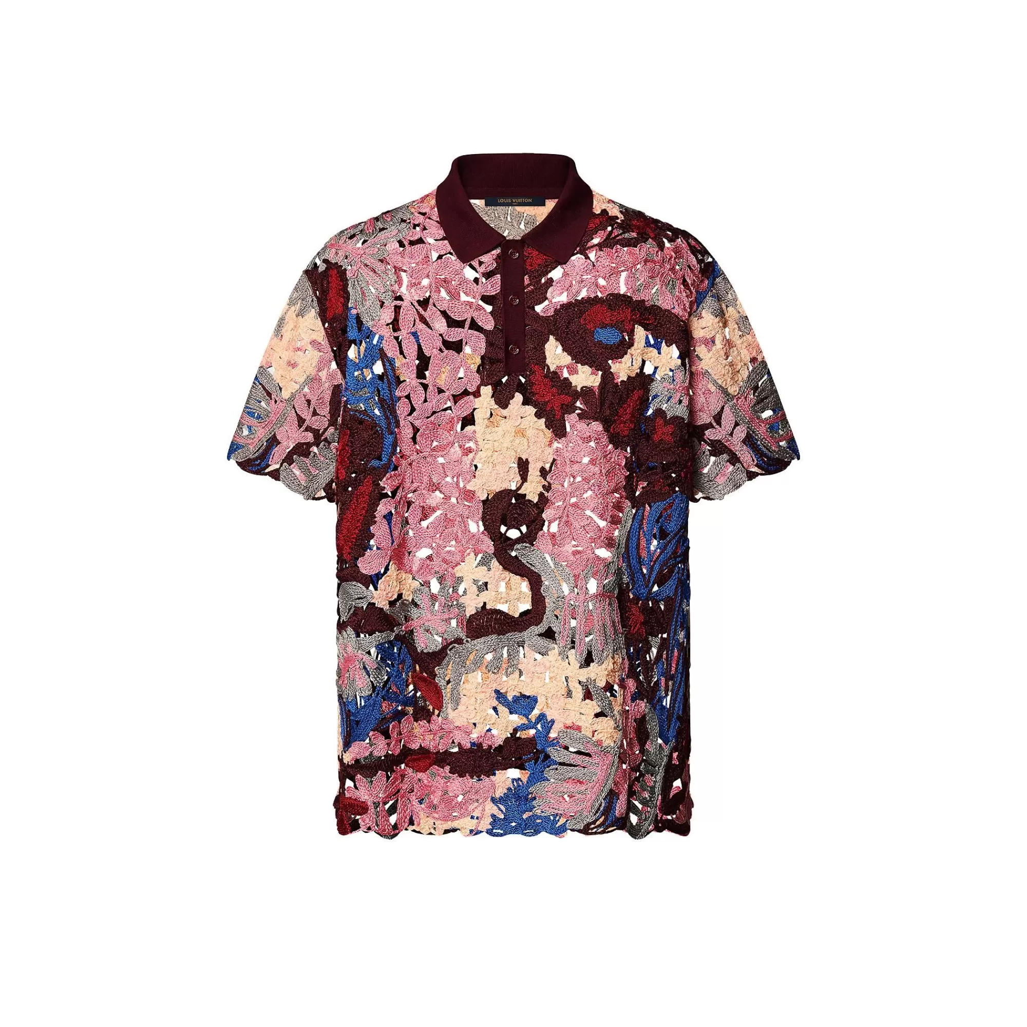 Fashion Louis Vuitton Embroidered Cotton Polo