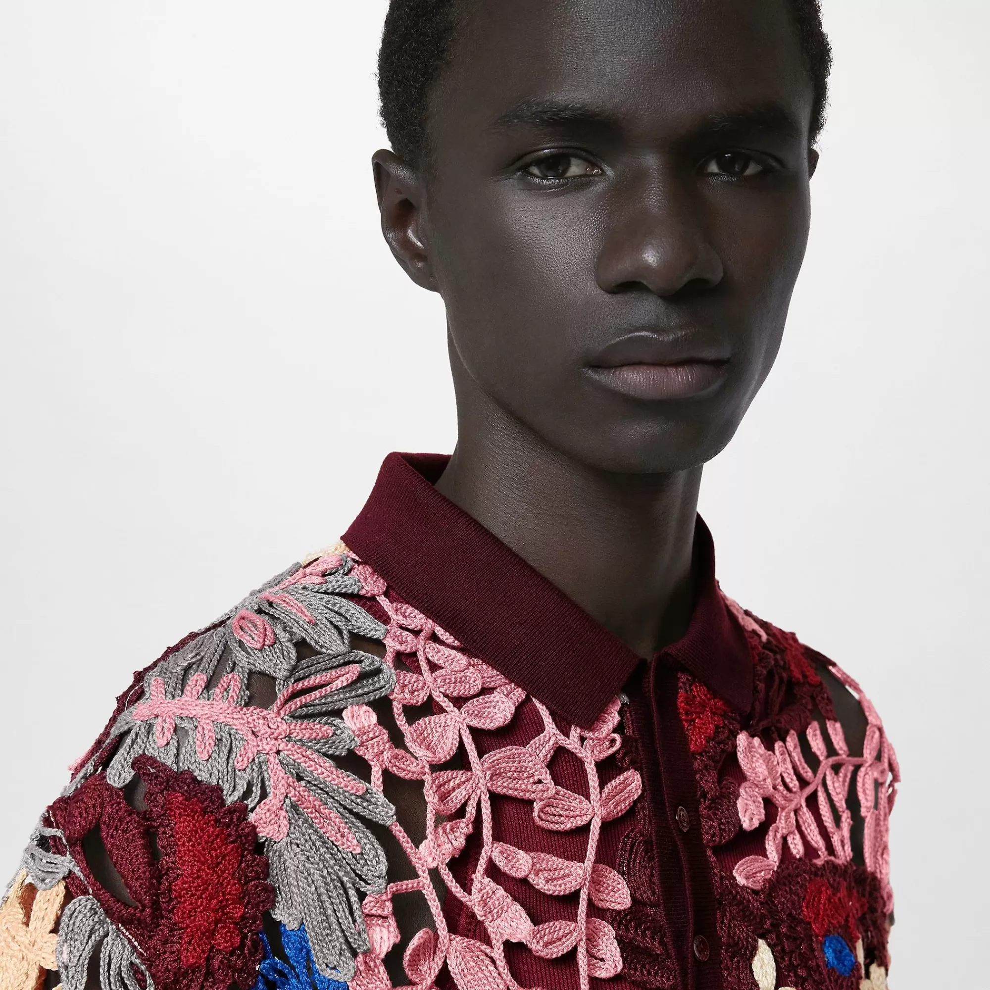 Fashion Louis Vuitton Embroidered Cotton Polo
