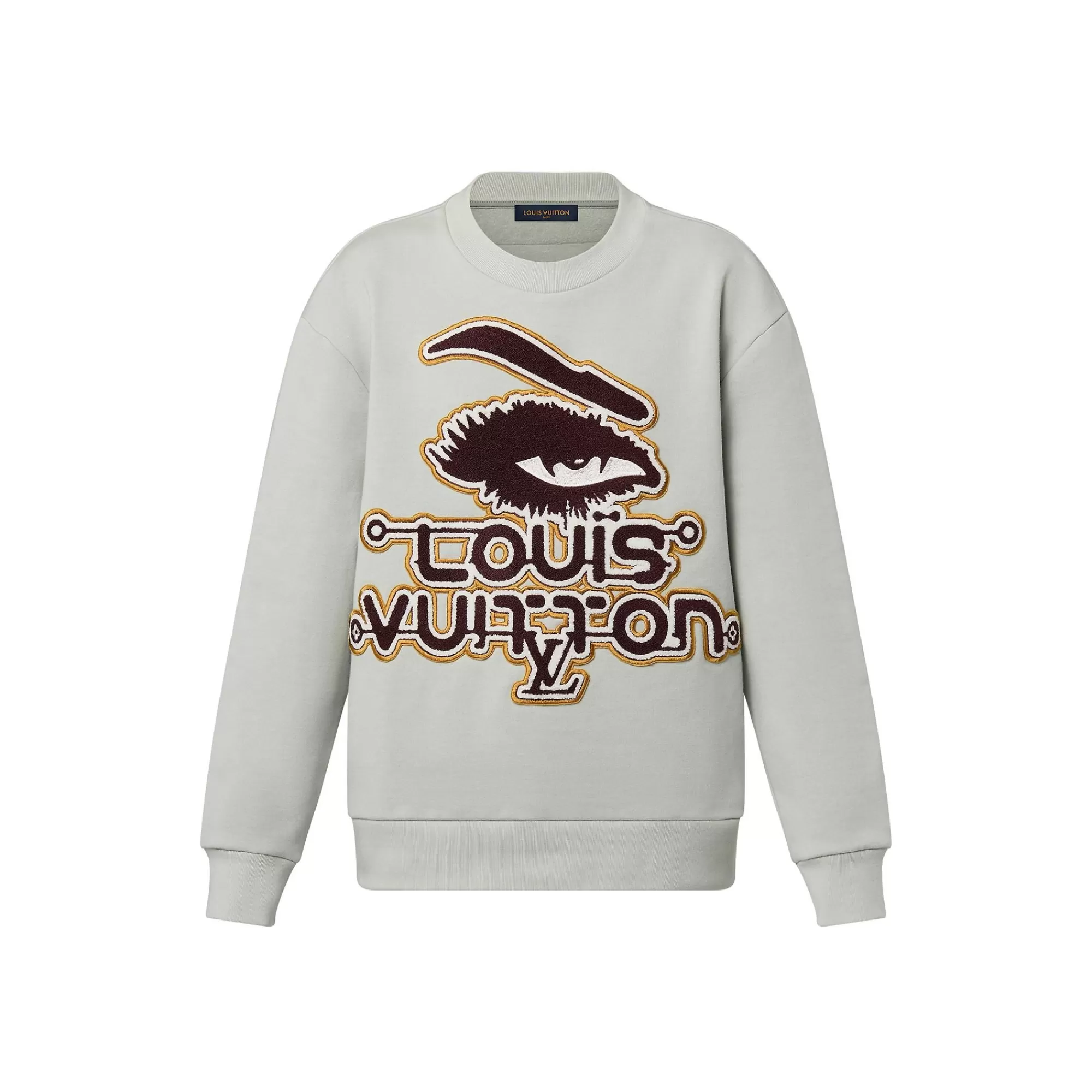 Best Sale Louis Vuitton Embroidered Cotton Sweatshirt