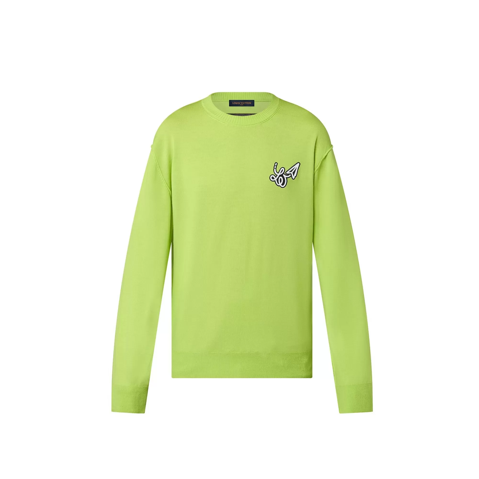 Fashion Louis Vuitton Embroidered Crewneck