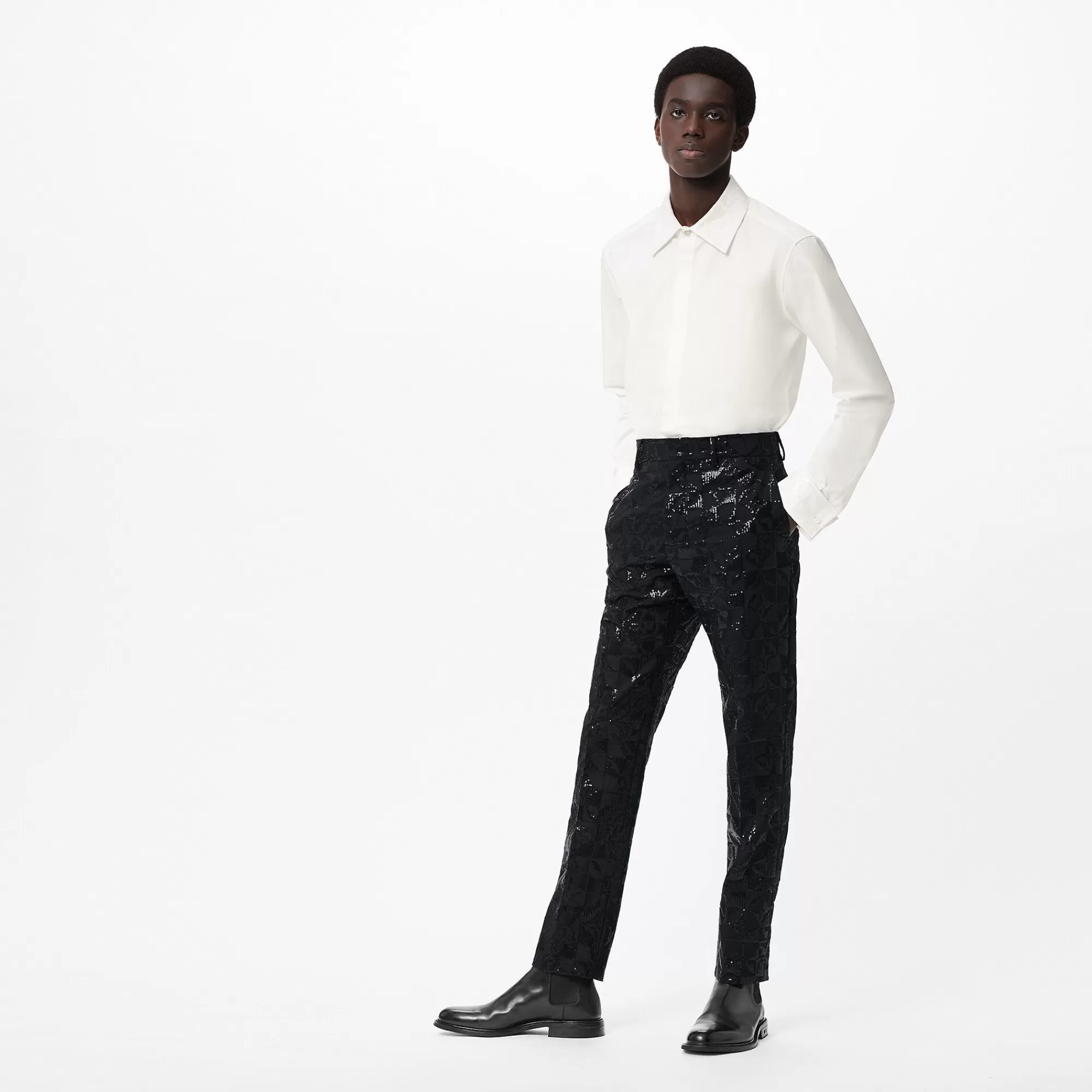 Best Louis Vuitton Embroidered Evening Cigaret Pants