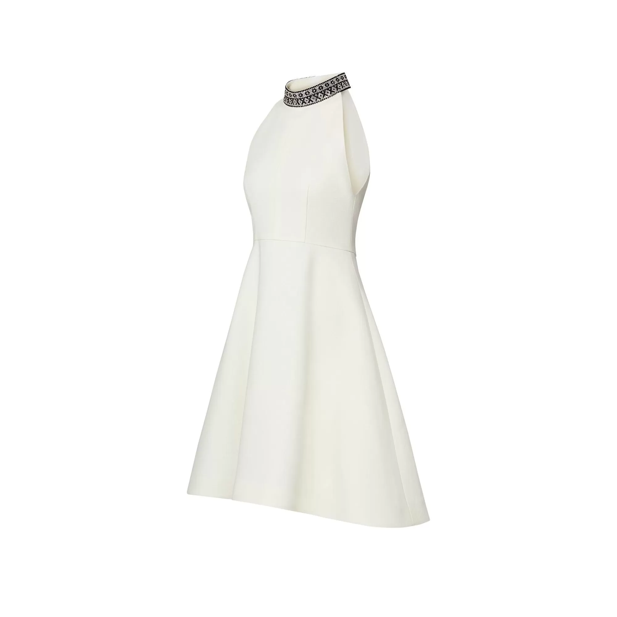 Clearance Louis Vuitton Embroidered Halter Neck Dress