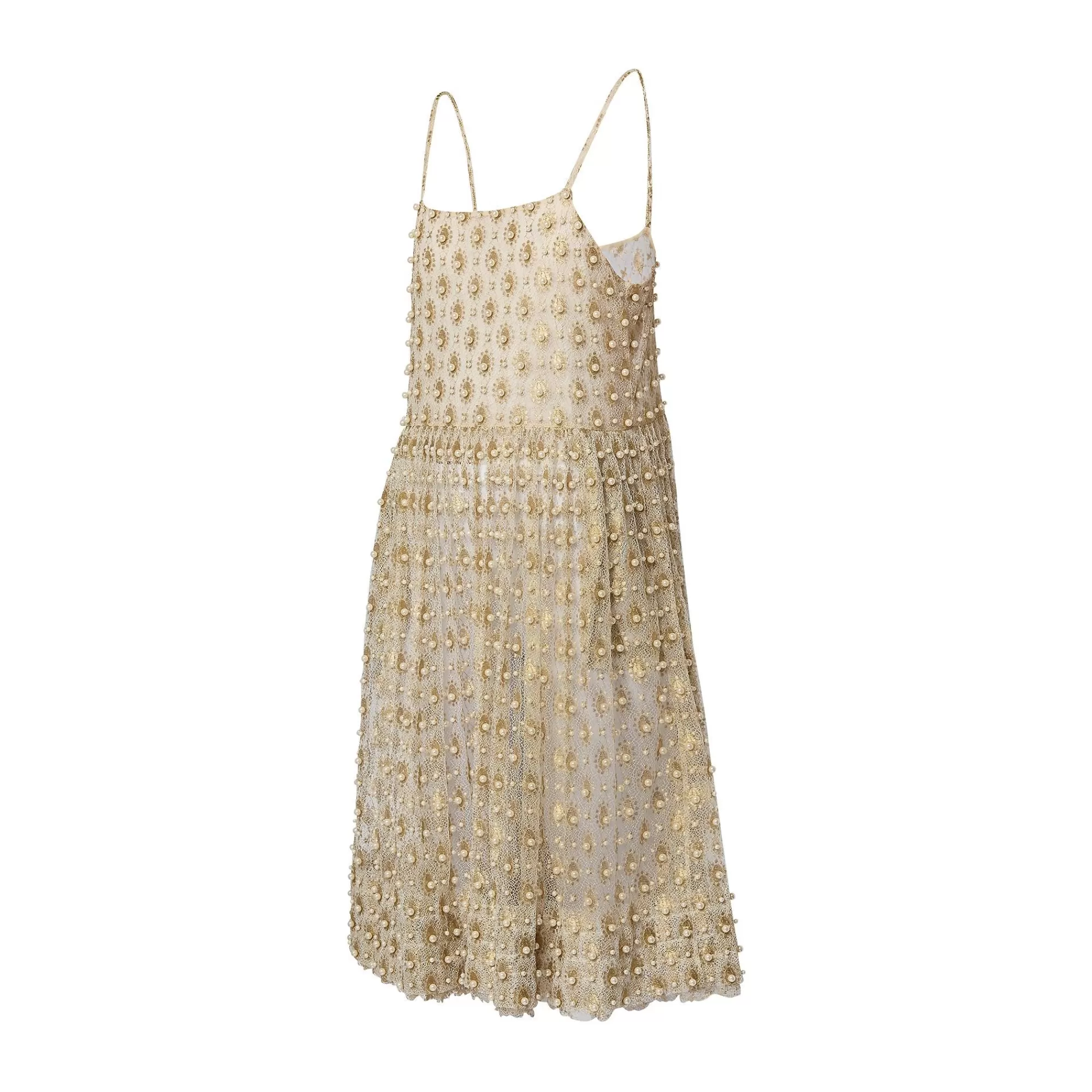 Outlet Louis Vuitton Embroidered Lace Playsuit