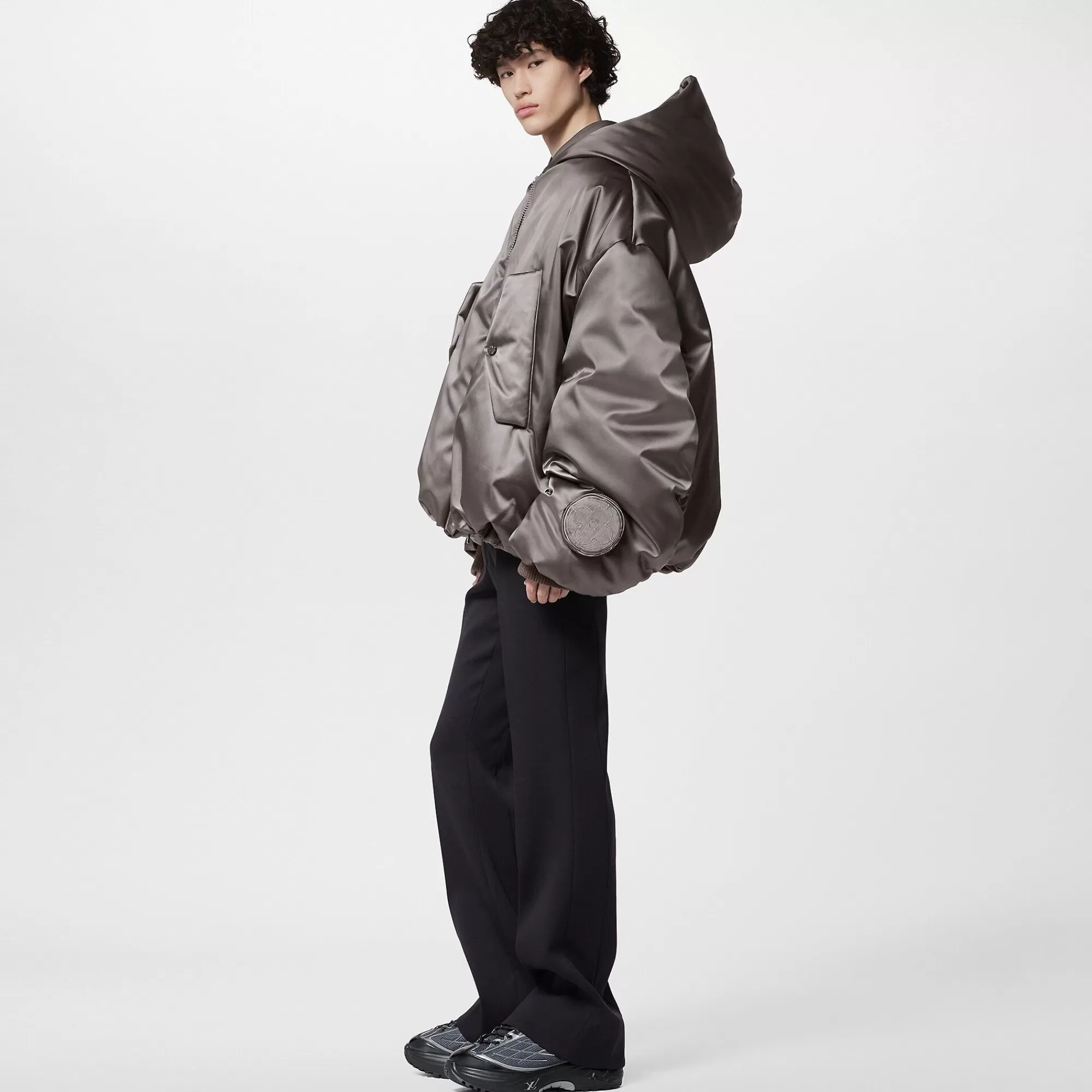 Outlet Louis Vuitton Embroidered Oversized Bomber