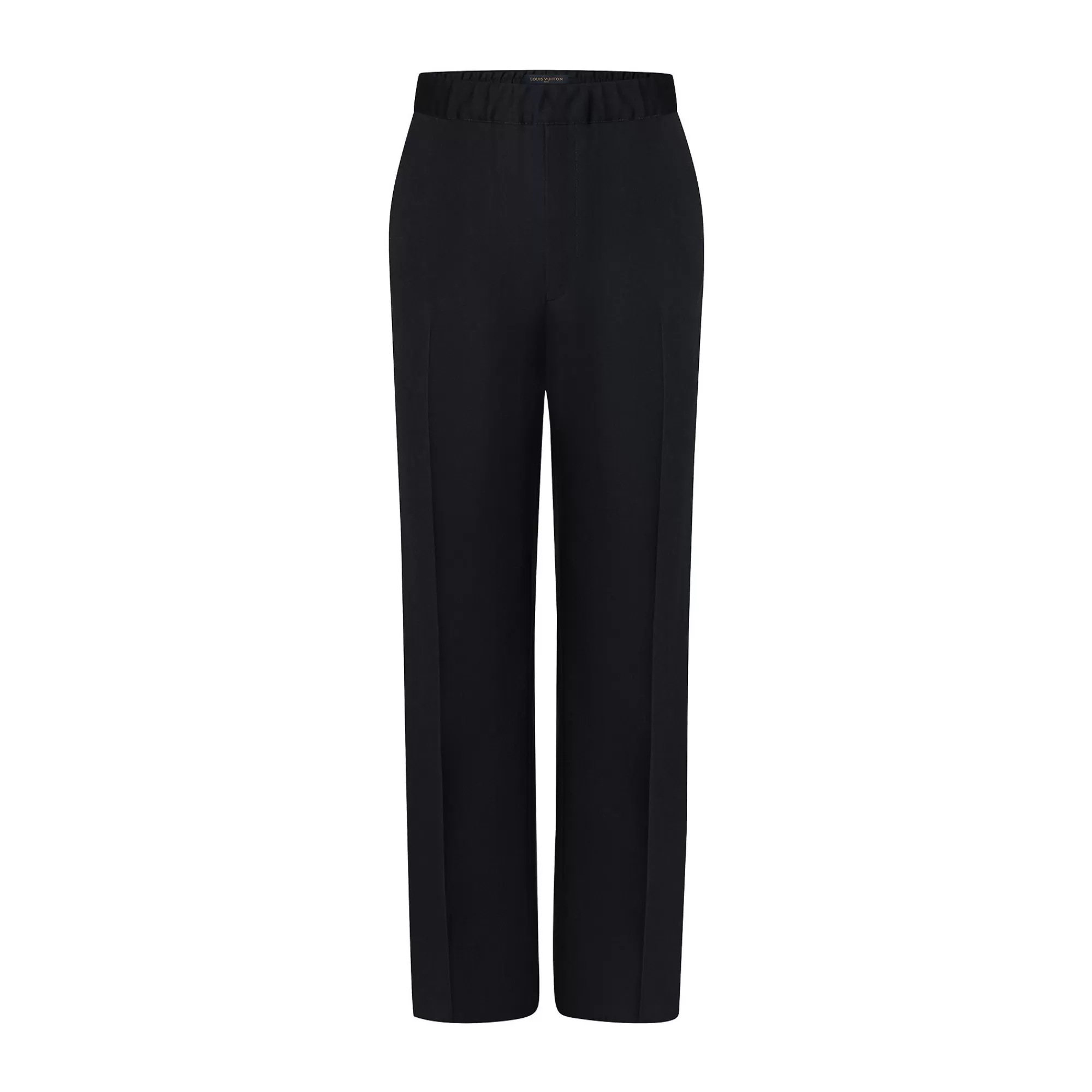 Clearance Louis Vuitton Embroidered Signature Wool Drawstring Pants