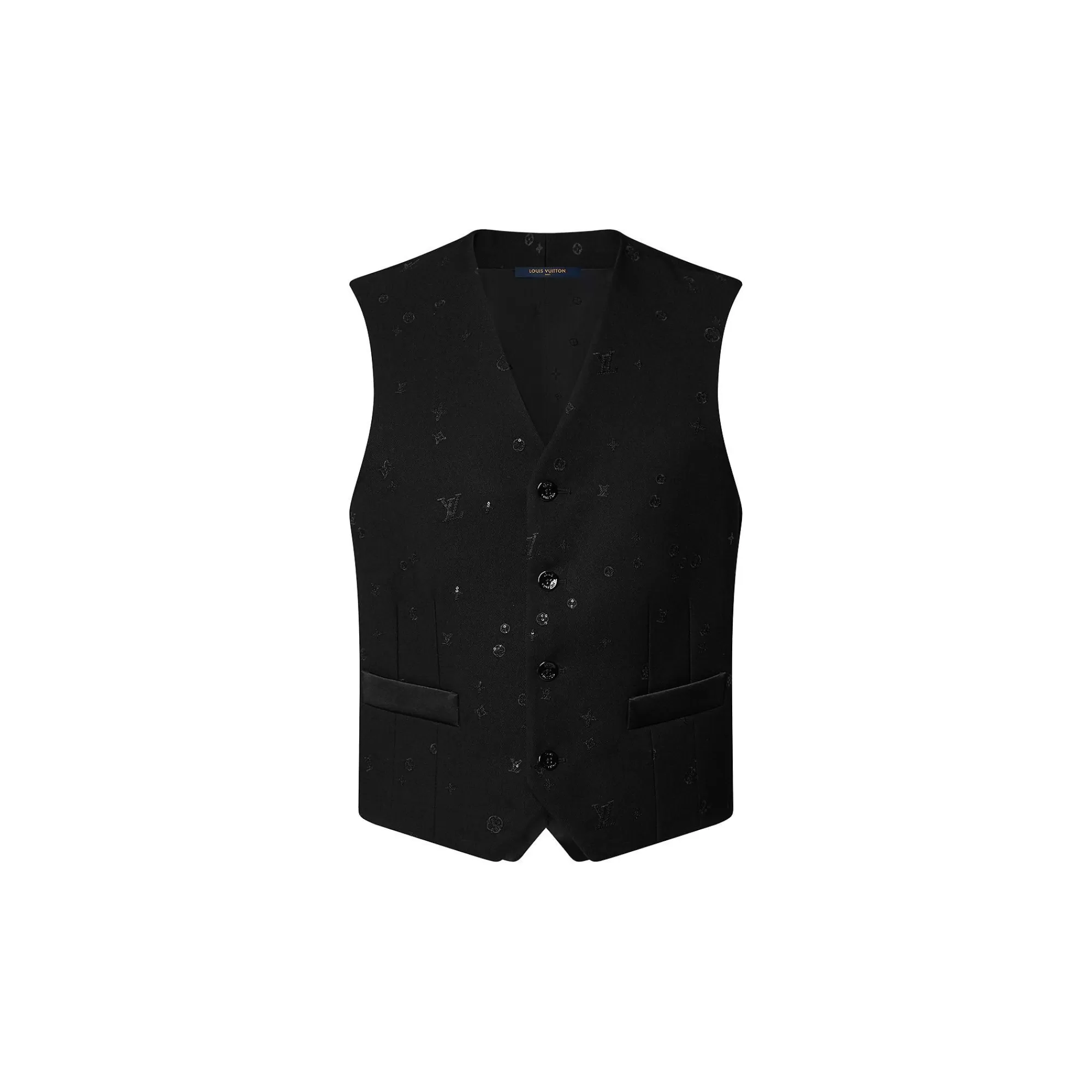 Cheap Louis Vuitton Embroidered Silk And Wool Blend Gilet