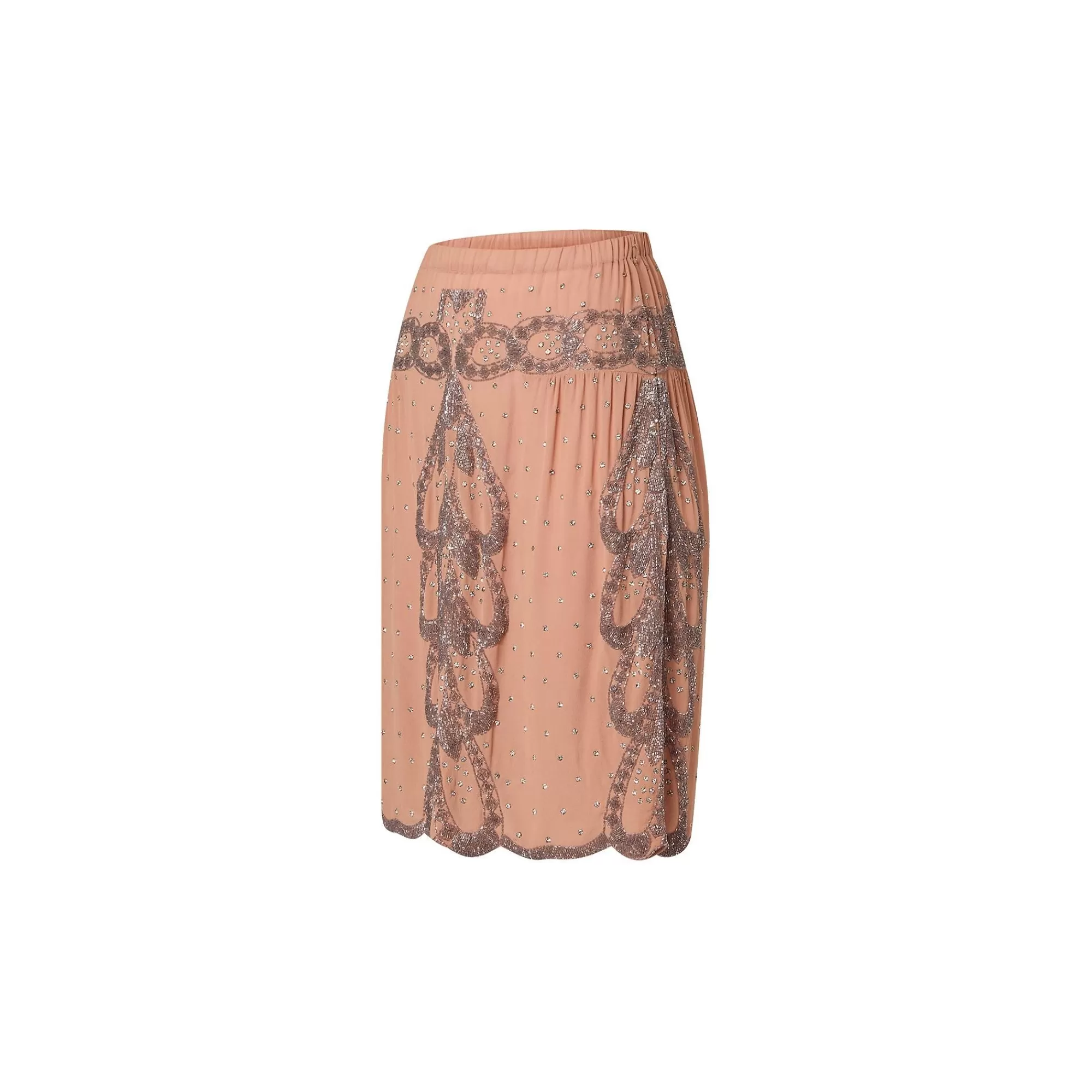 New Louis Vuitton Embroidred Abstract Leaf Skirt