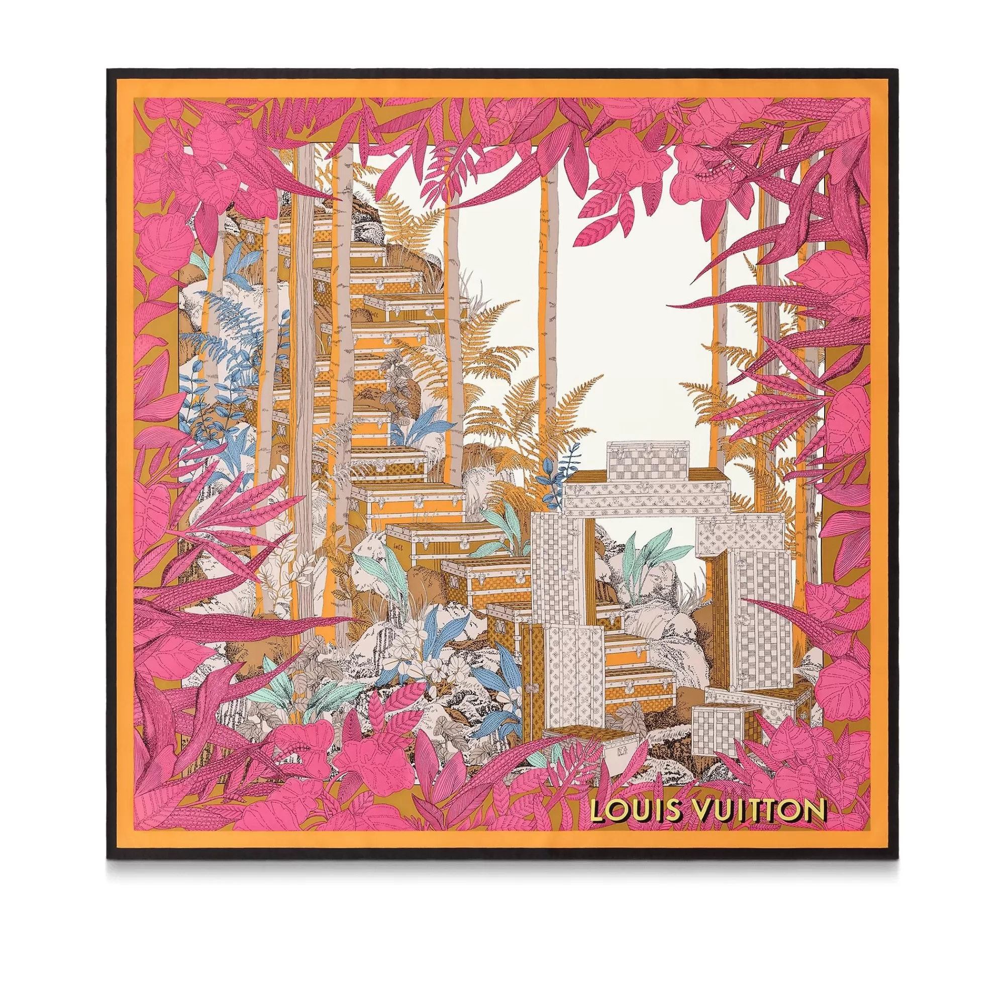Outlet Louis Vuitton Enchanted Forest Square 90 Rose Pop