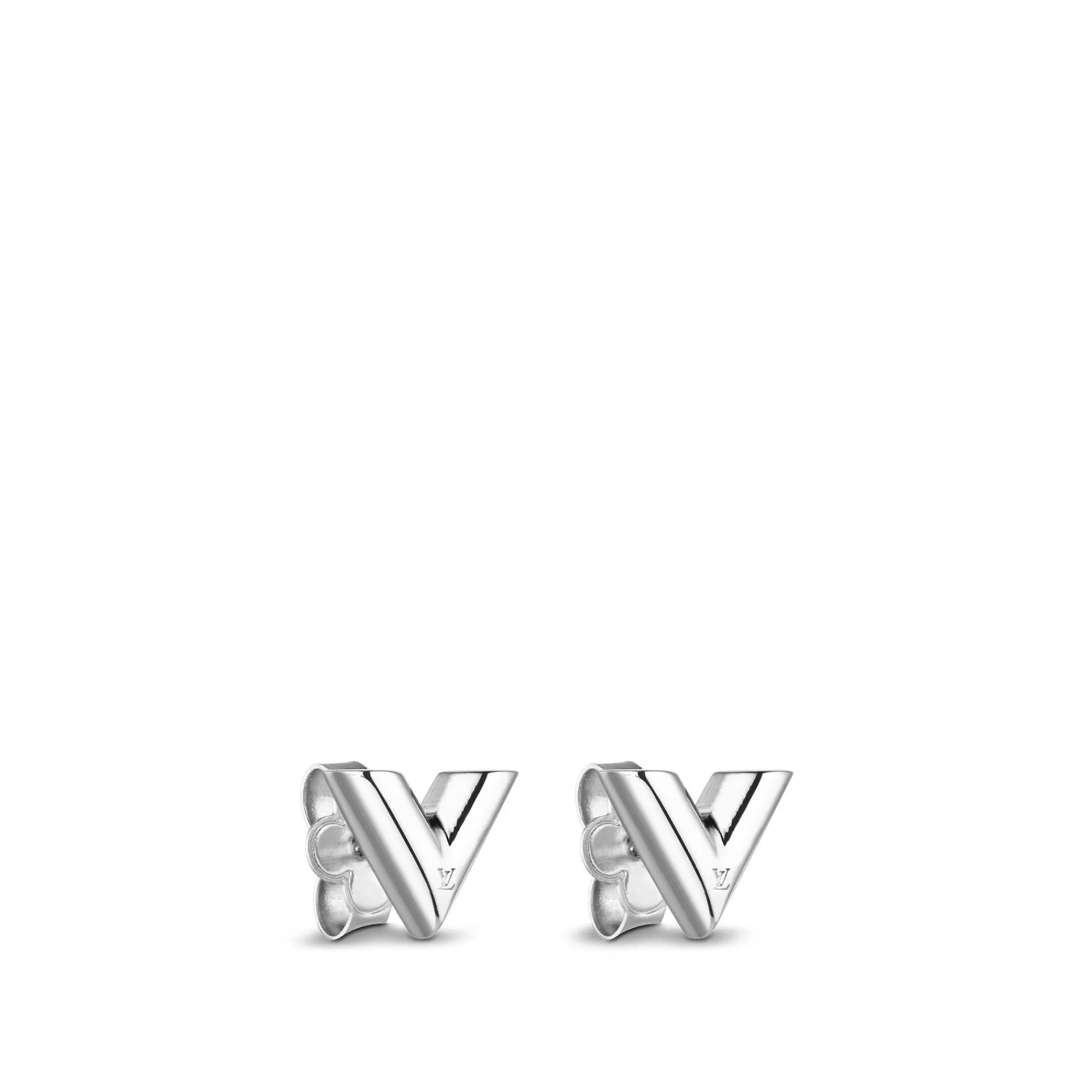 Cheap Louis Vuitton Essential V Stud Earrings Silver