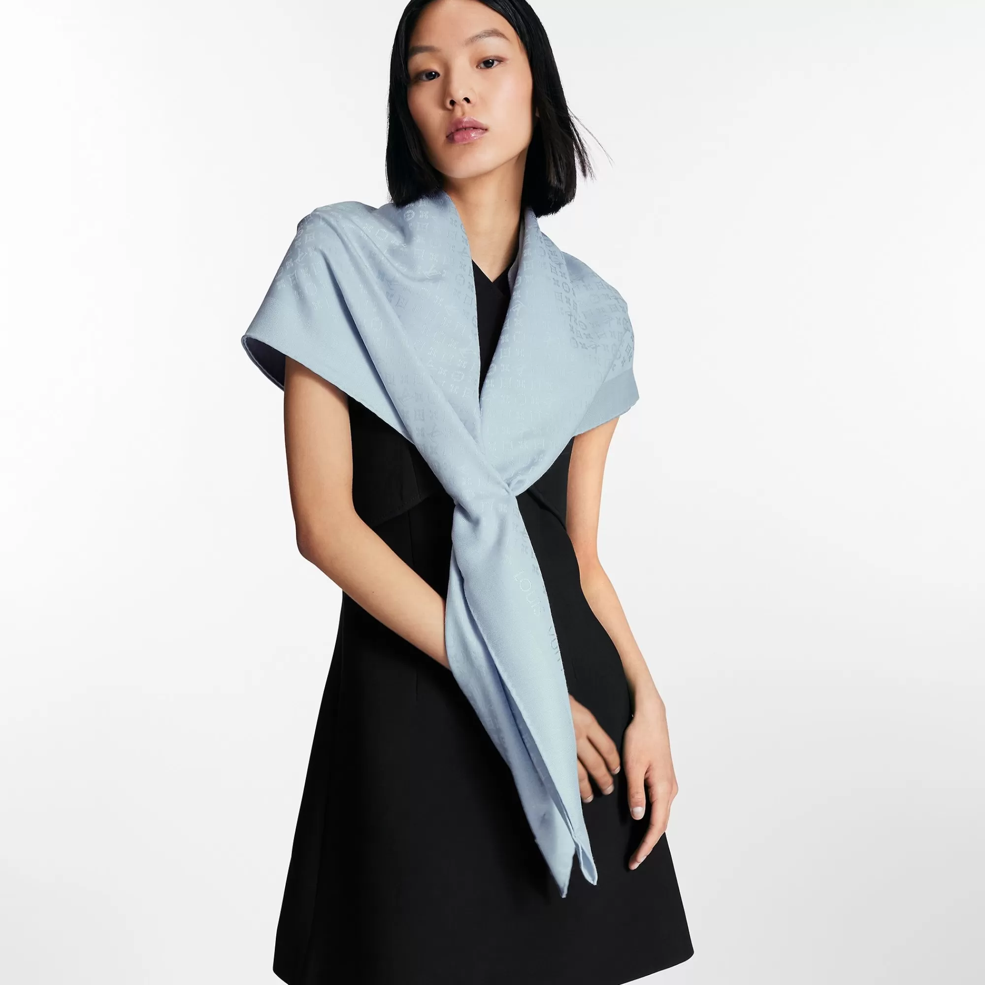 Cheap Louis Vuitton Evermore Shawl Light Blue
