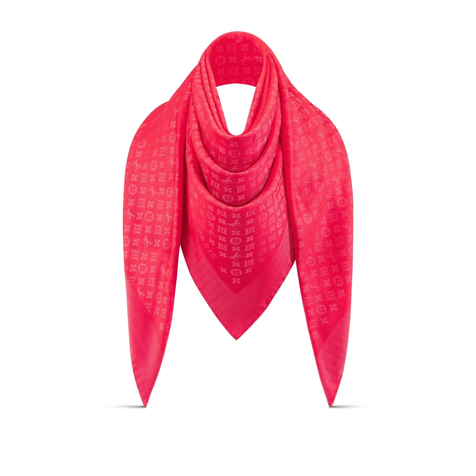 Outlet Louis Vuitton Evermore Shawl Raspberry