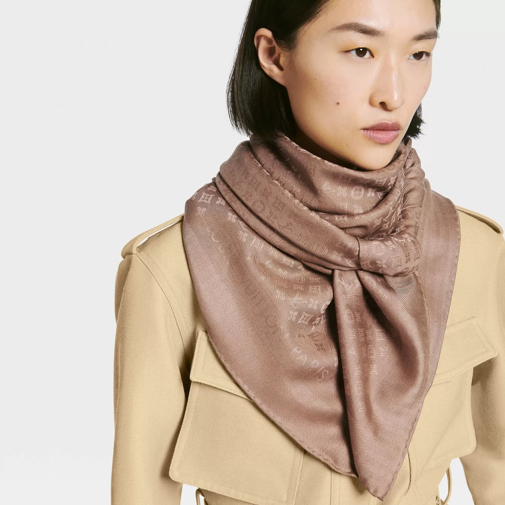 Online Louis Vuitton Evermore Shawl Cappuccino