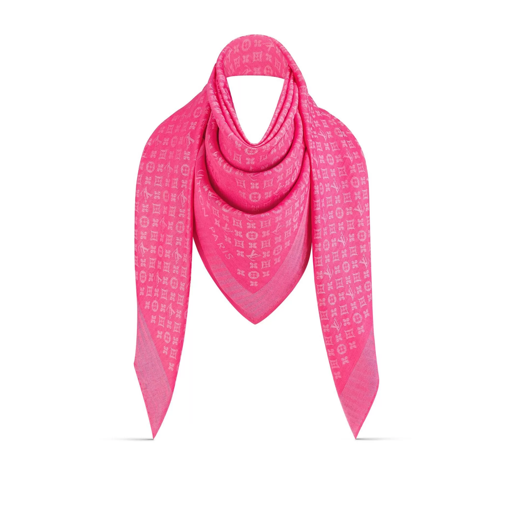 Shop Louis Vuitton Evermore Shawl Rose Pop