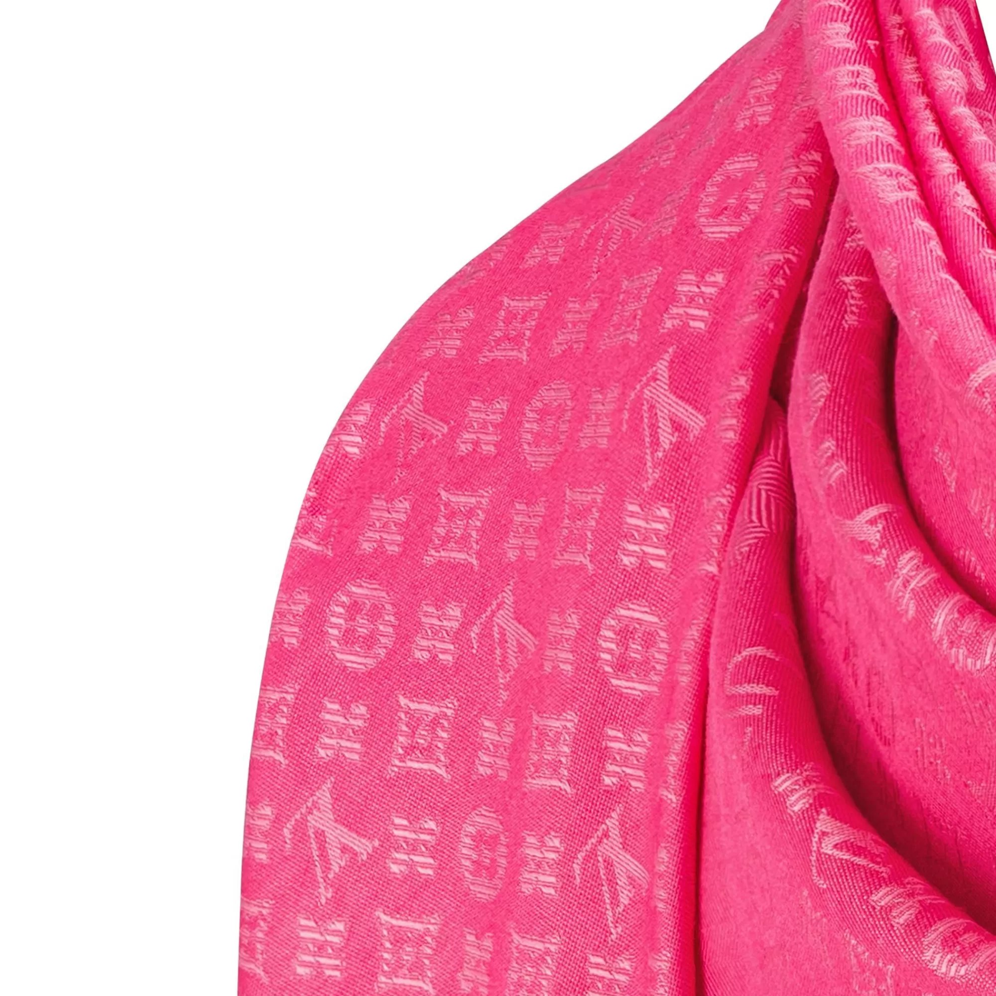Shop Louis Vuitton Evermore Shawl Rose Pop