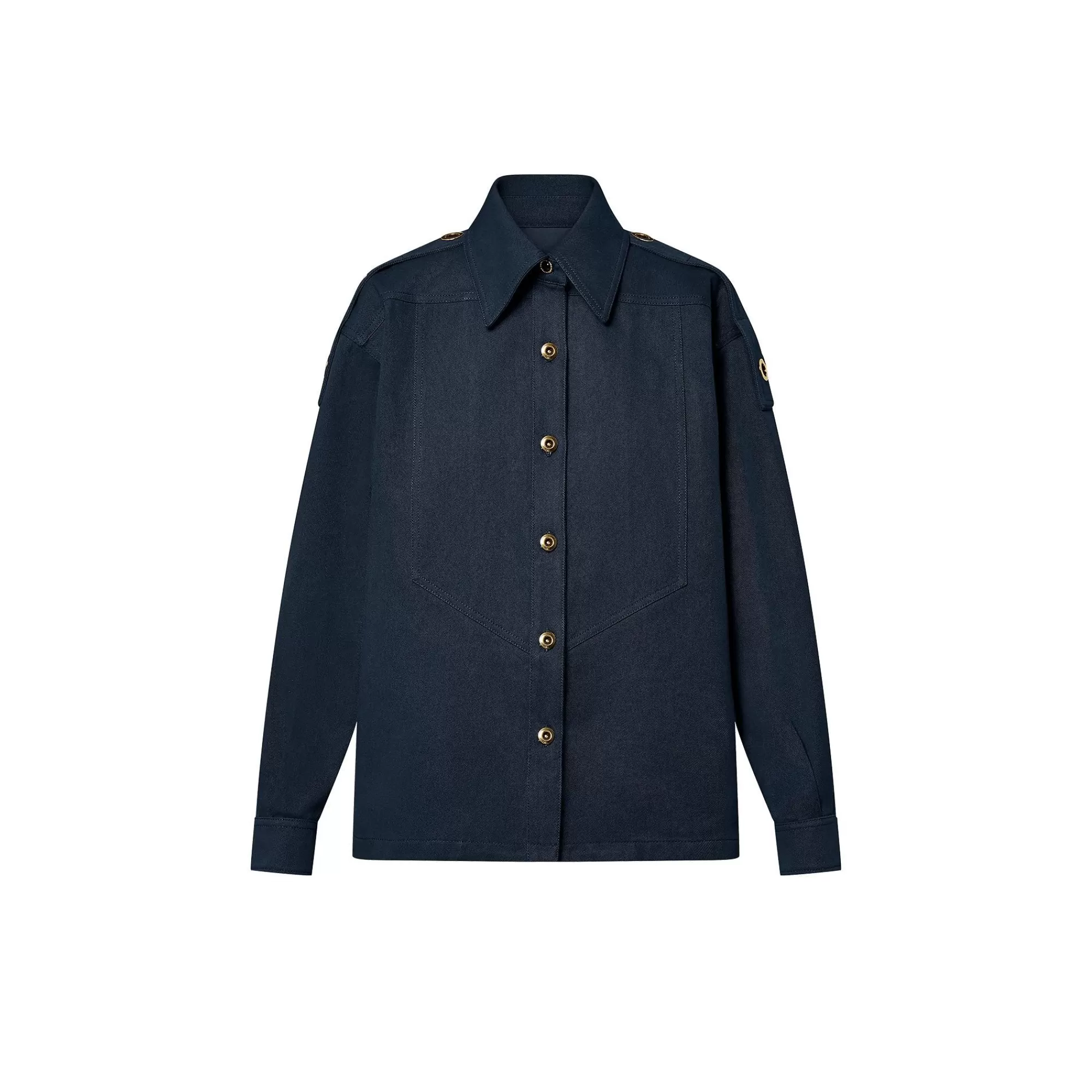 Online Louis Vuitton Eyelet Cotton Drill Shirt