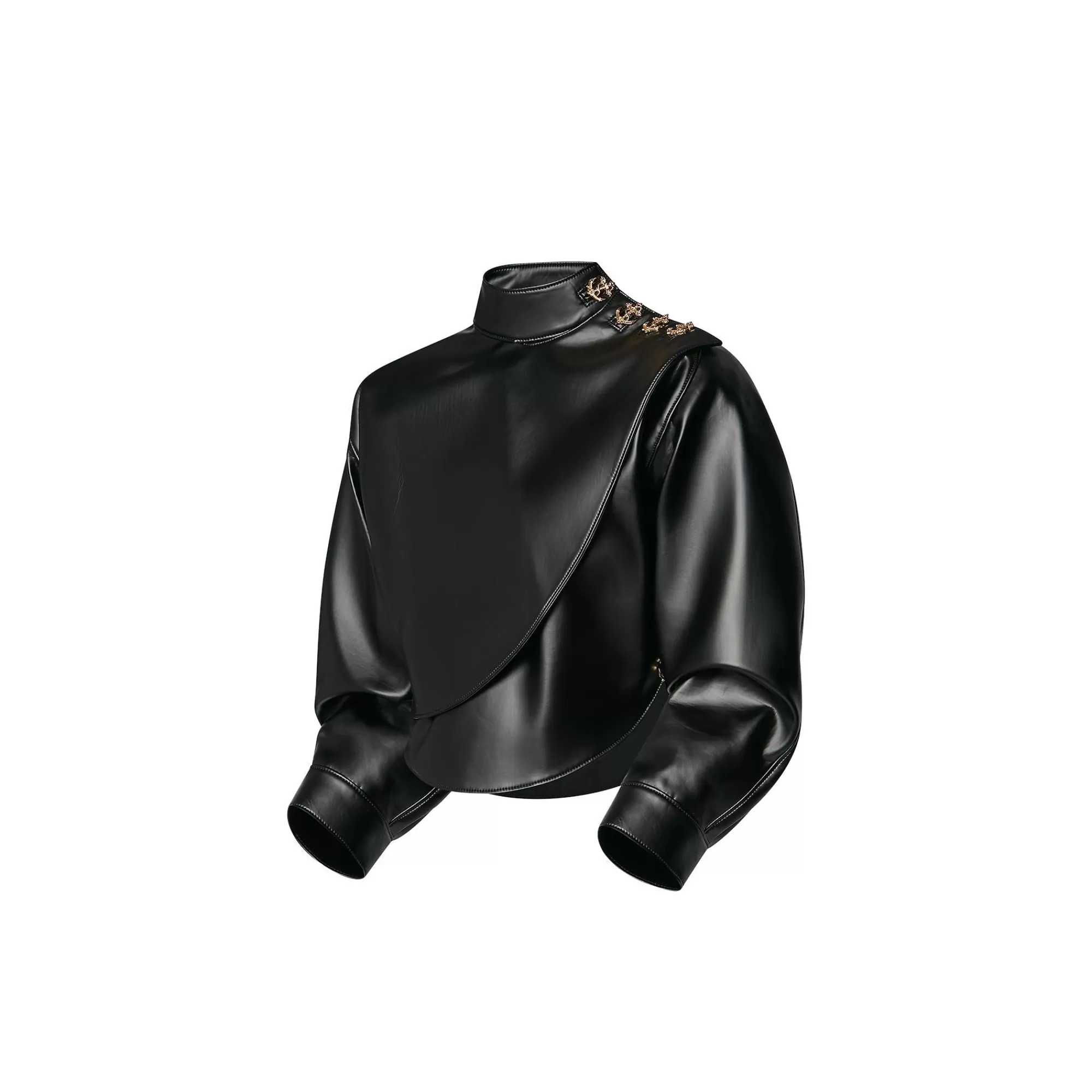 Clearance Louis Vuitton Faux Leather Circle Top