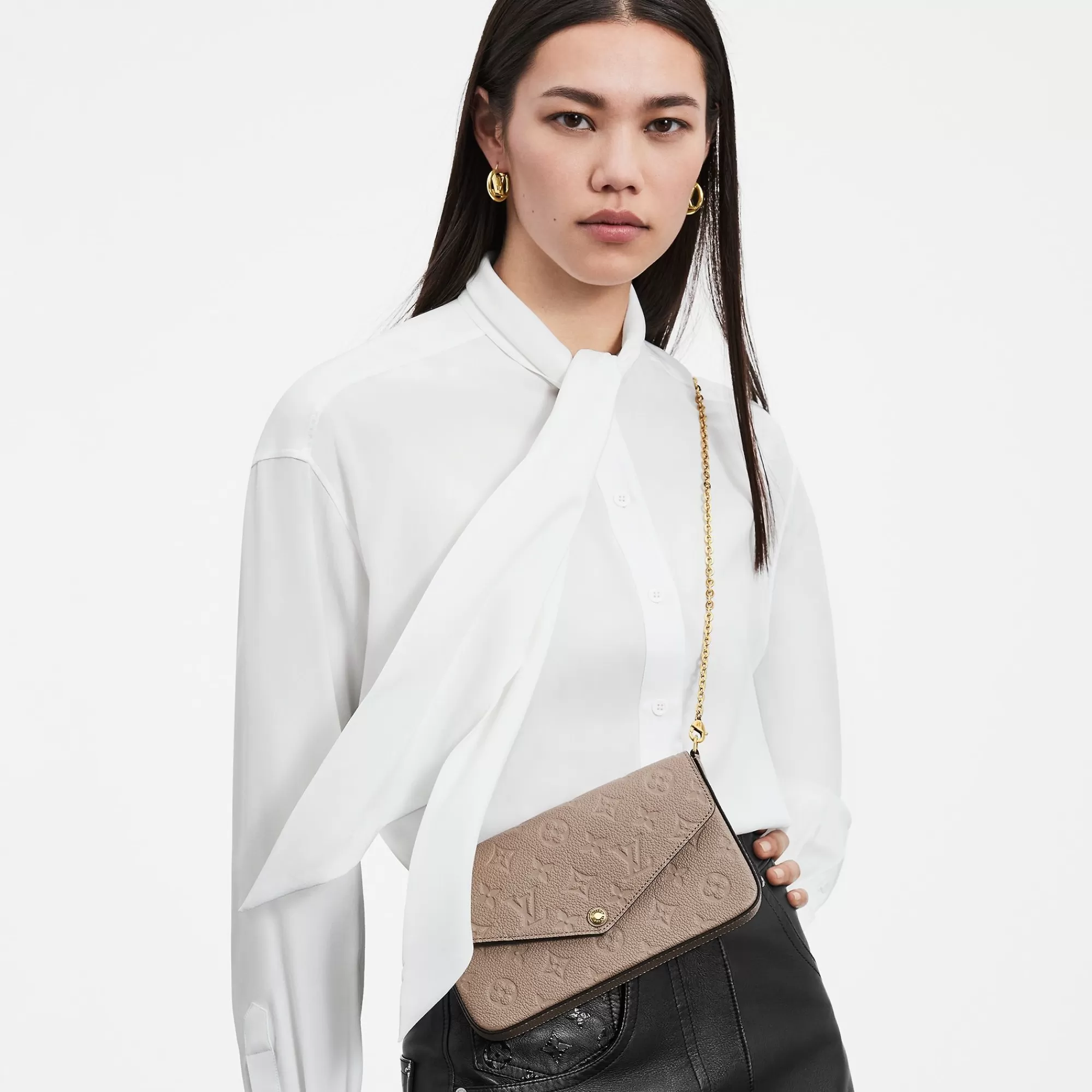 Best Louis Vuitton Felicie Pochette Turtledove