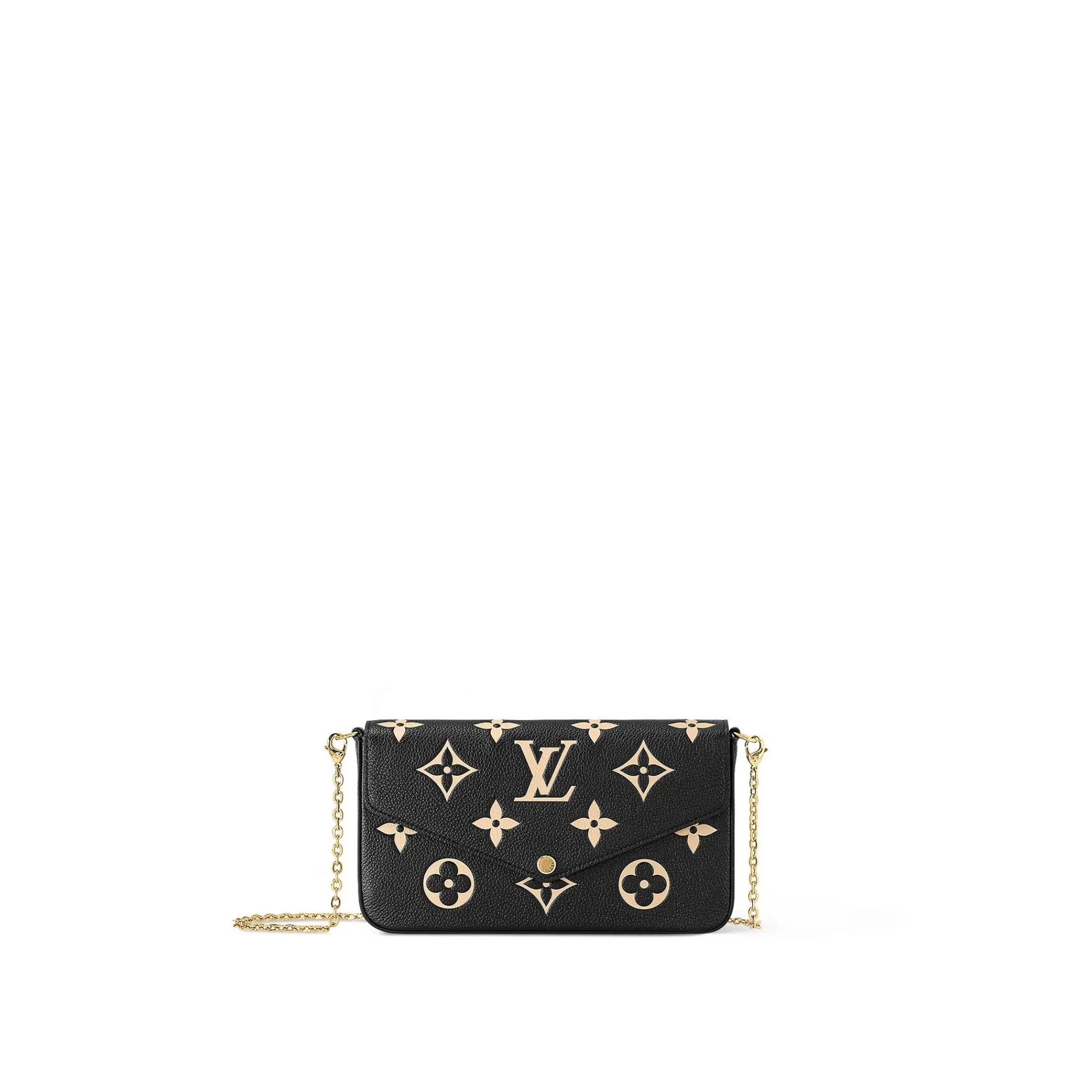 Sale Louis Vuitton Felicie Pochette Black/Beige