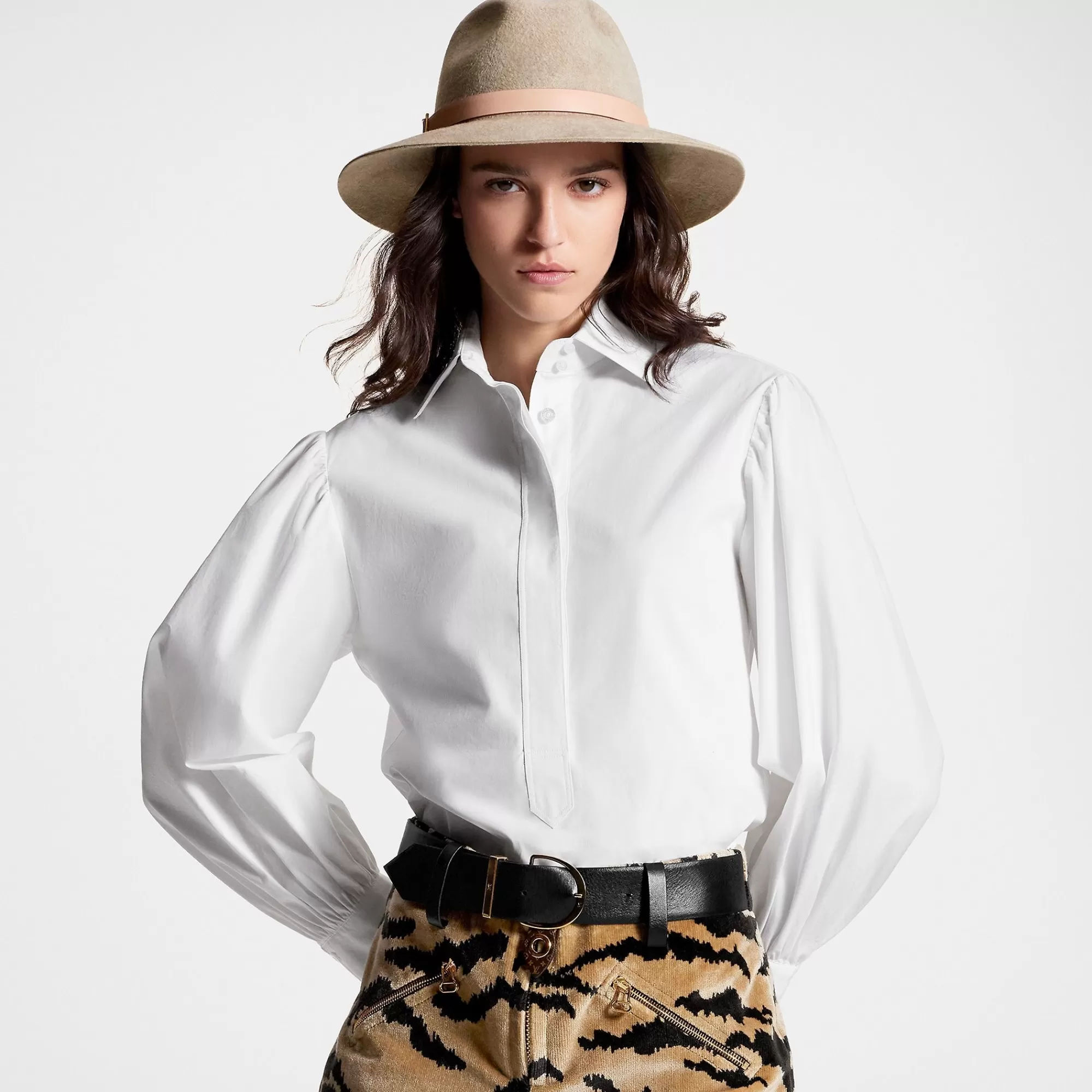 Fashion Louis Vuitton Felt In Love Fedora Hat Beige