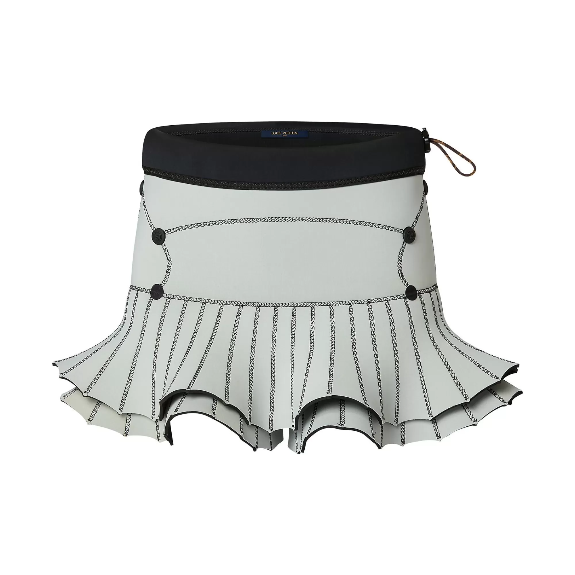 Outlet Louis Vuitton Fin Flounce Scuba Mini Skirt