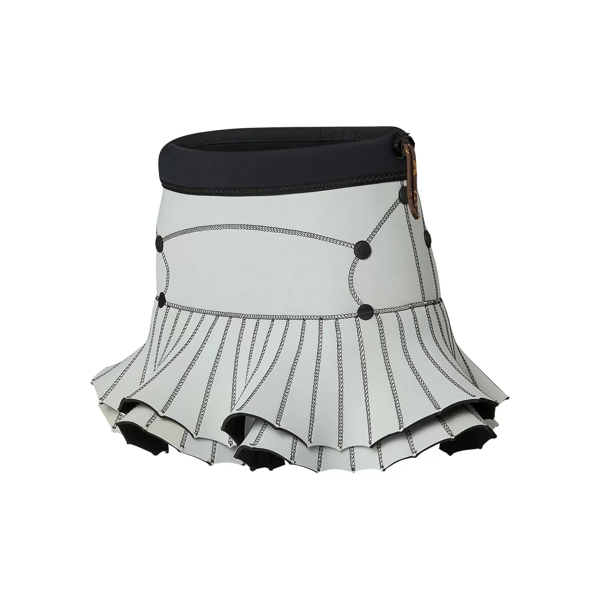 Outlet Louis Vuitton Fin Flounce Scuba Mini Skirt