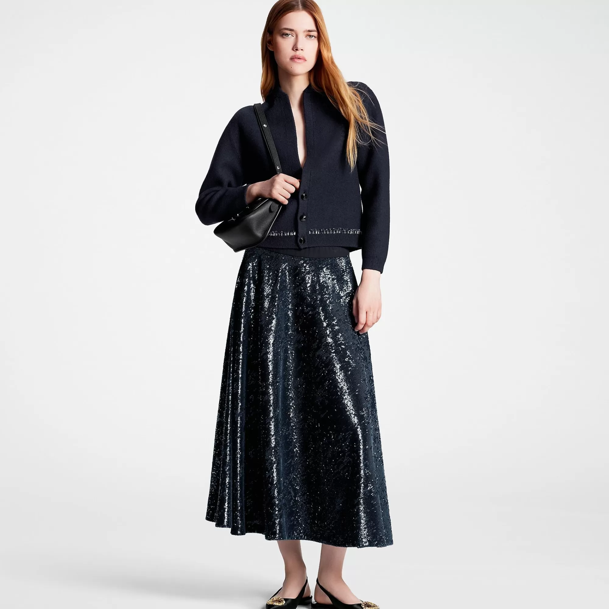 Online Louis Vuitton Flared Sequin Skirt