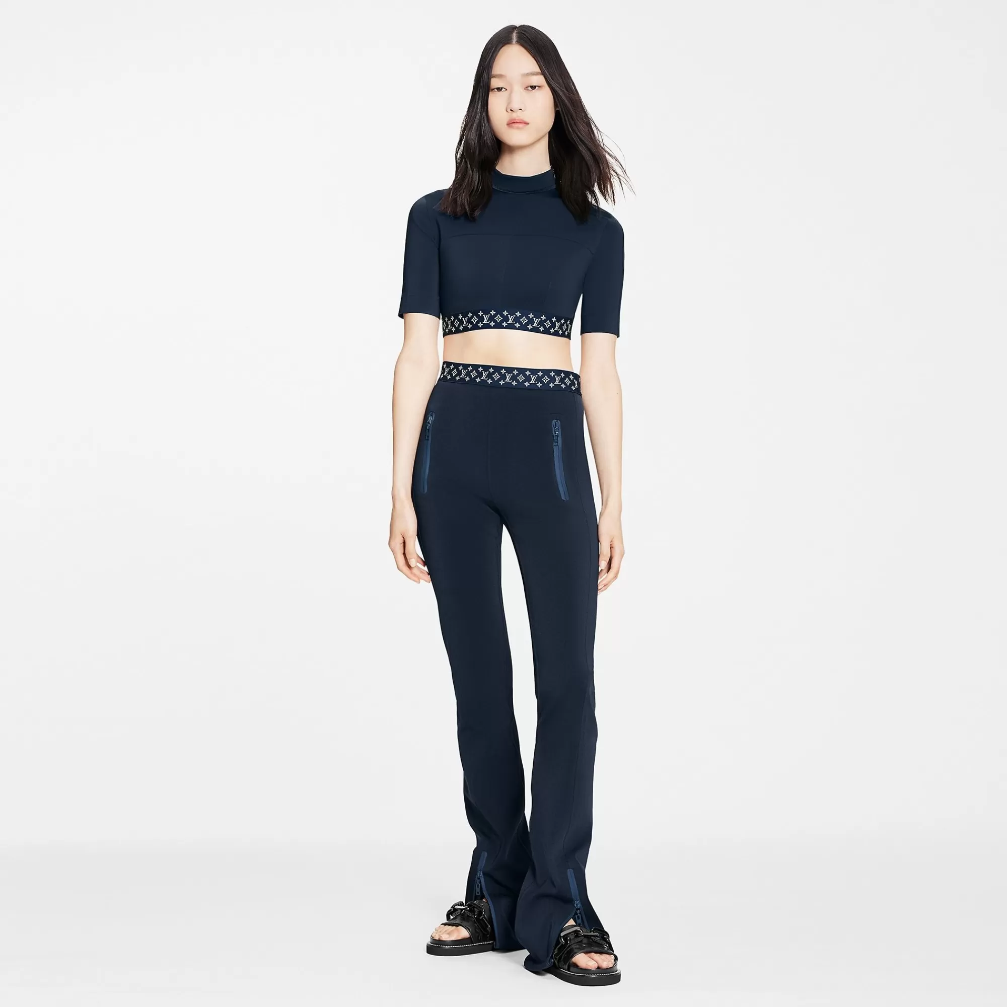 Shop Louis Vuitton Flight Mode Leggings Night Blue