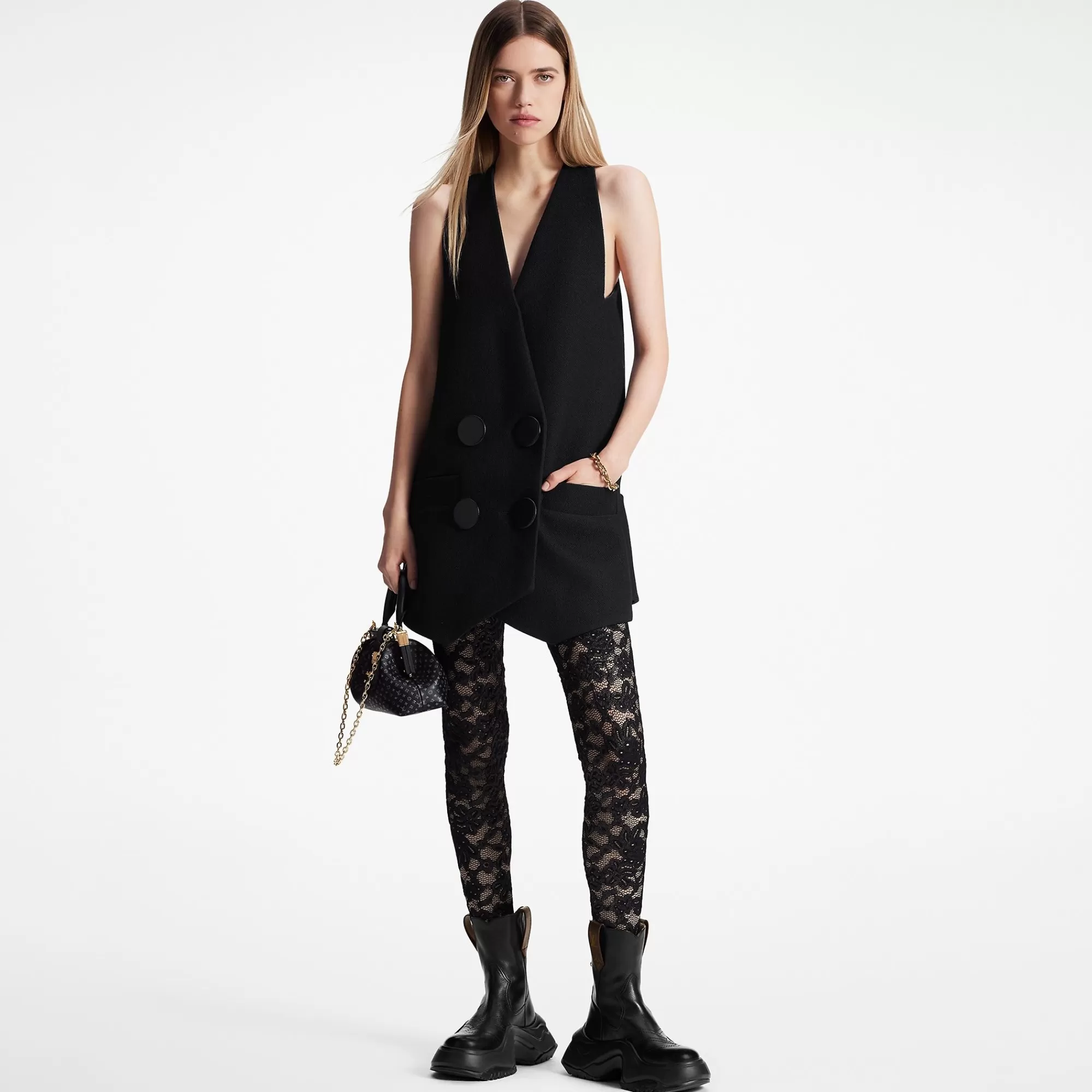 Cheap Louis Vuitton Floral Lace Leggings