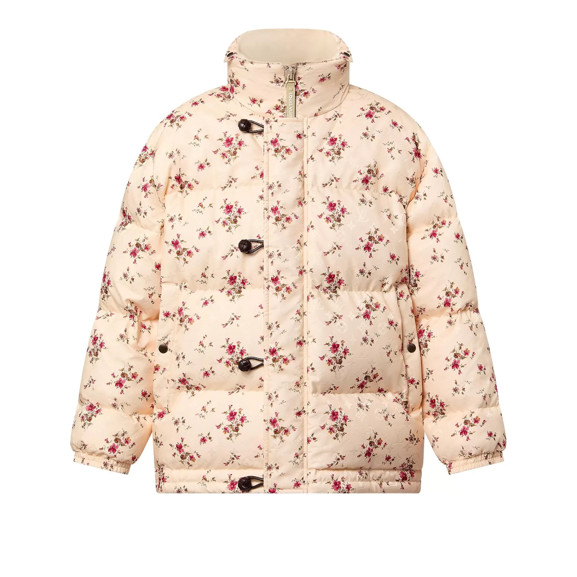 Store Louis Vuitton Floral Print Long Puffer Jacket