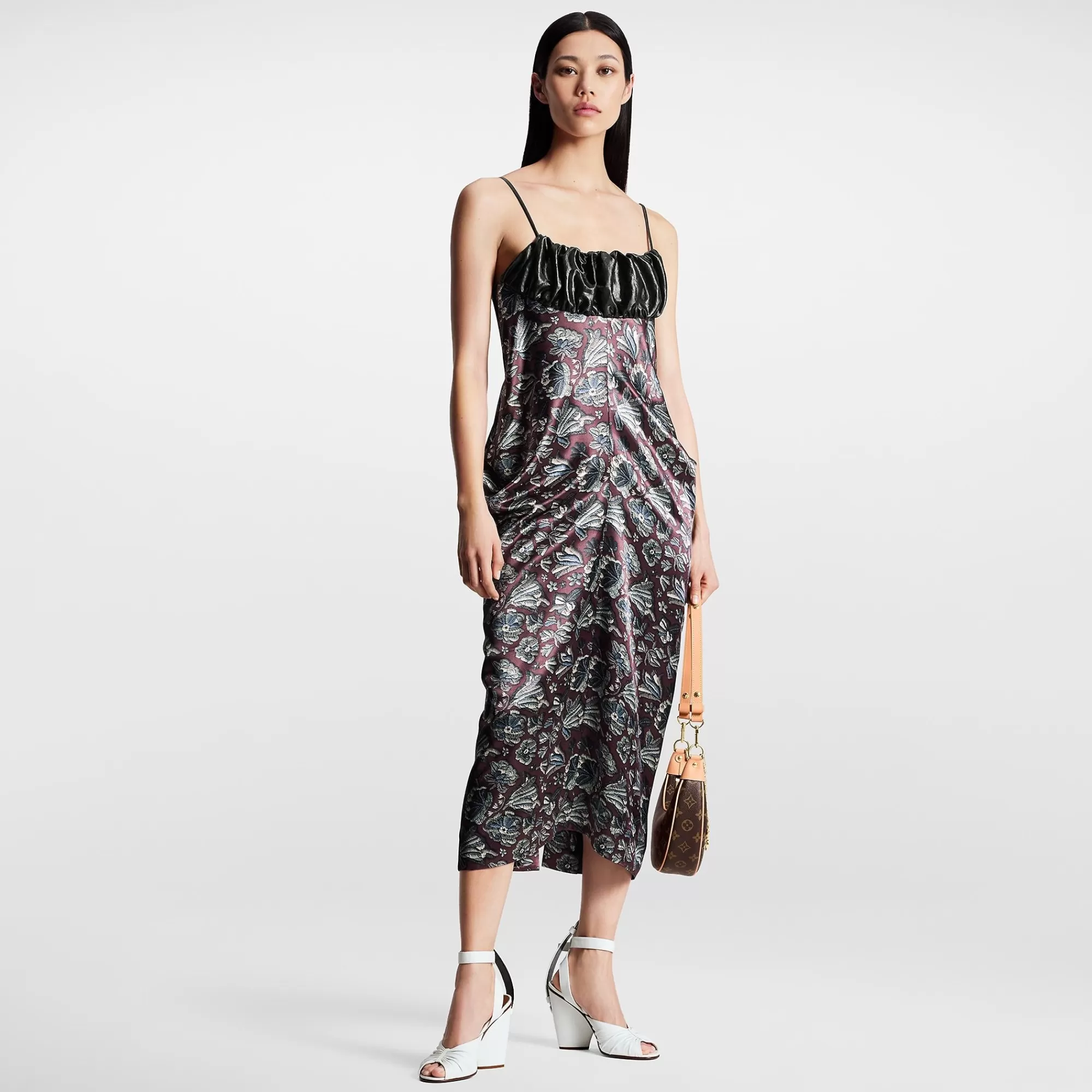 Store Louis Vuitton Floral Print Slip Dress