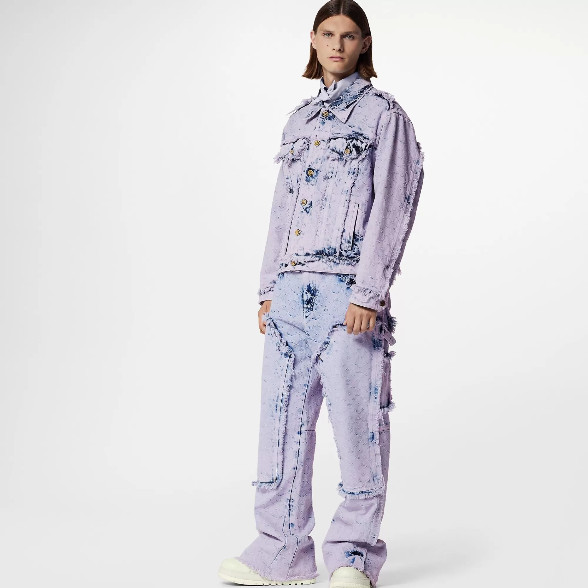 Best Louis Vuitton Fringed Monogram Boyhood Denim Jacket