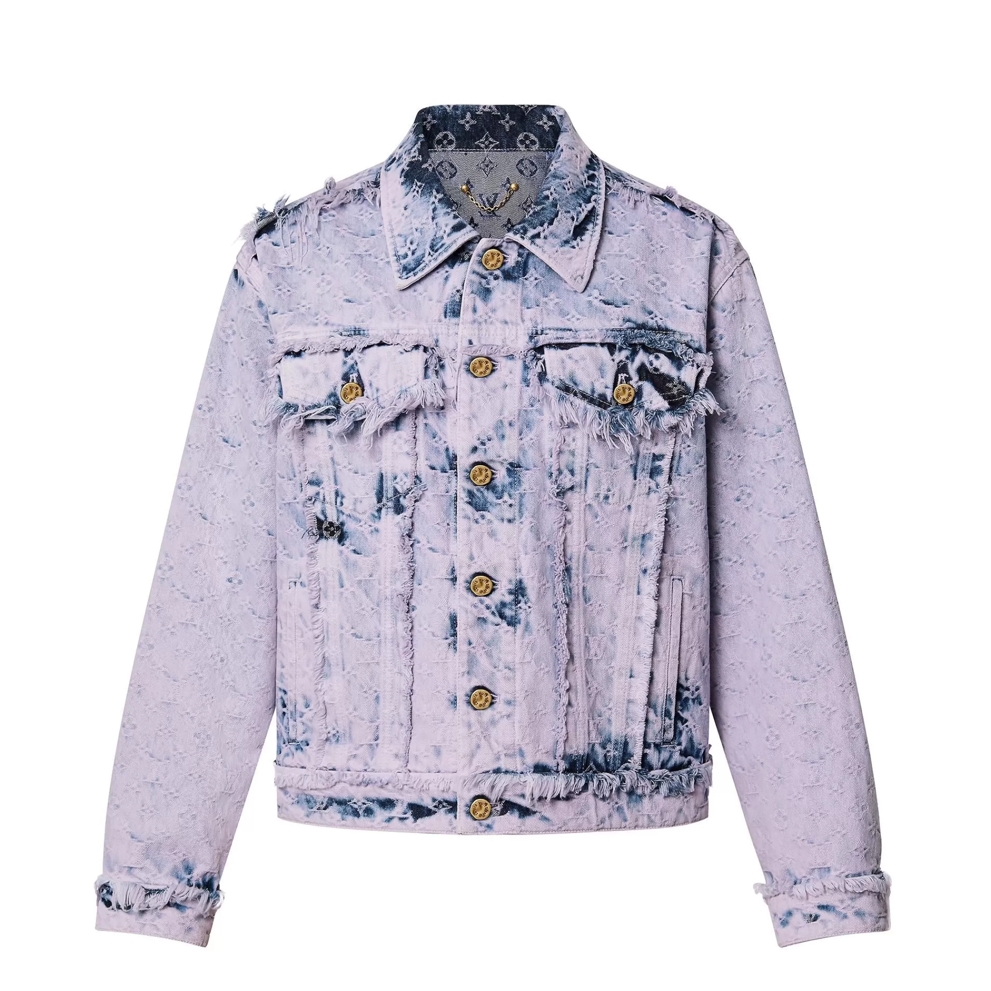 Best Louis Vuitton Fringed Monogram Boyhood Denim Jacket